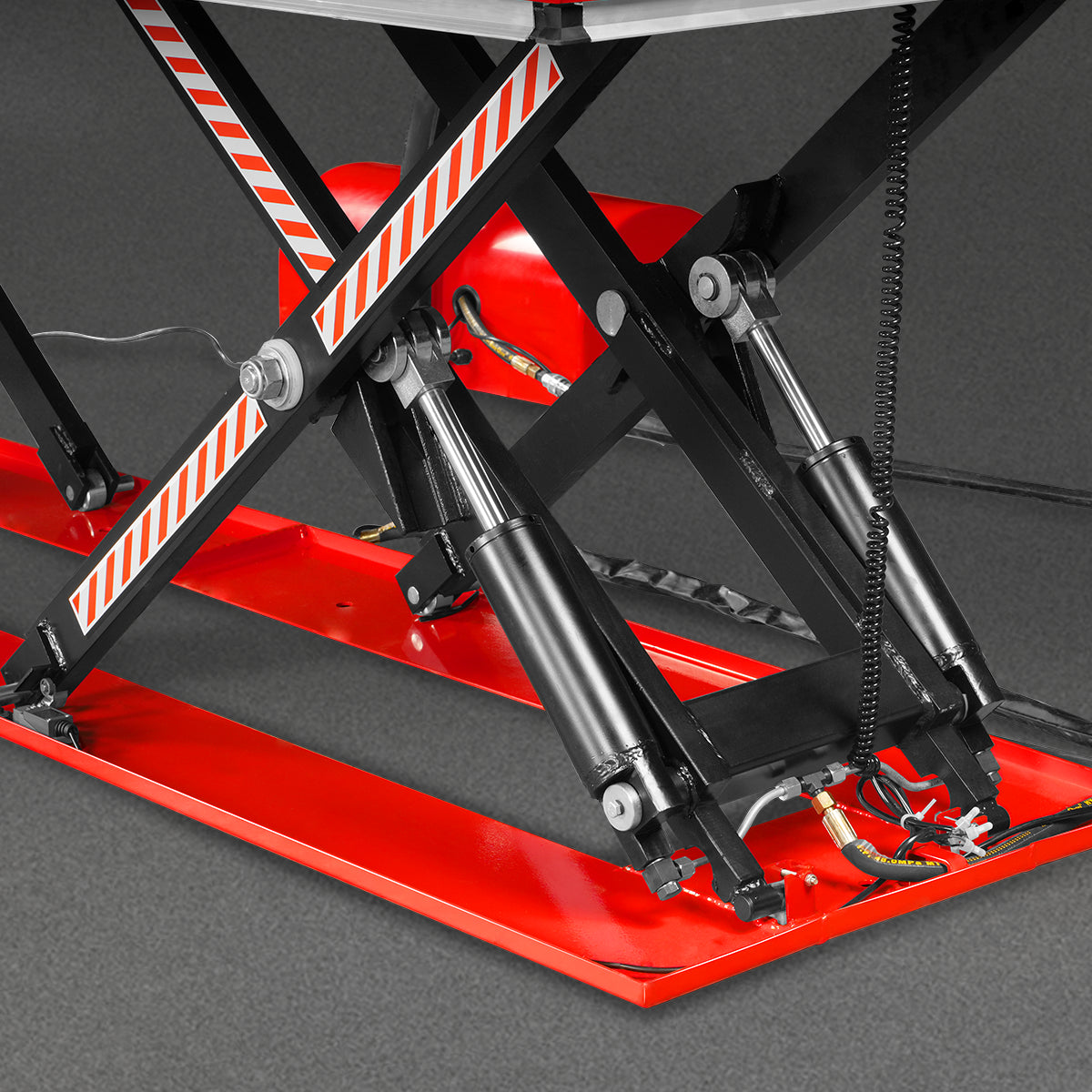 Stationary Electric Hydraulic Parallel Double Scissor Lift Table 3300lb Capacity, 108.3” x 31.5”Platform,33.9”Lift Height,UL Certified Motor, ELT33P
