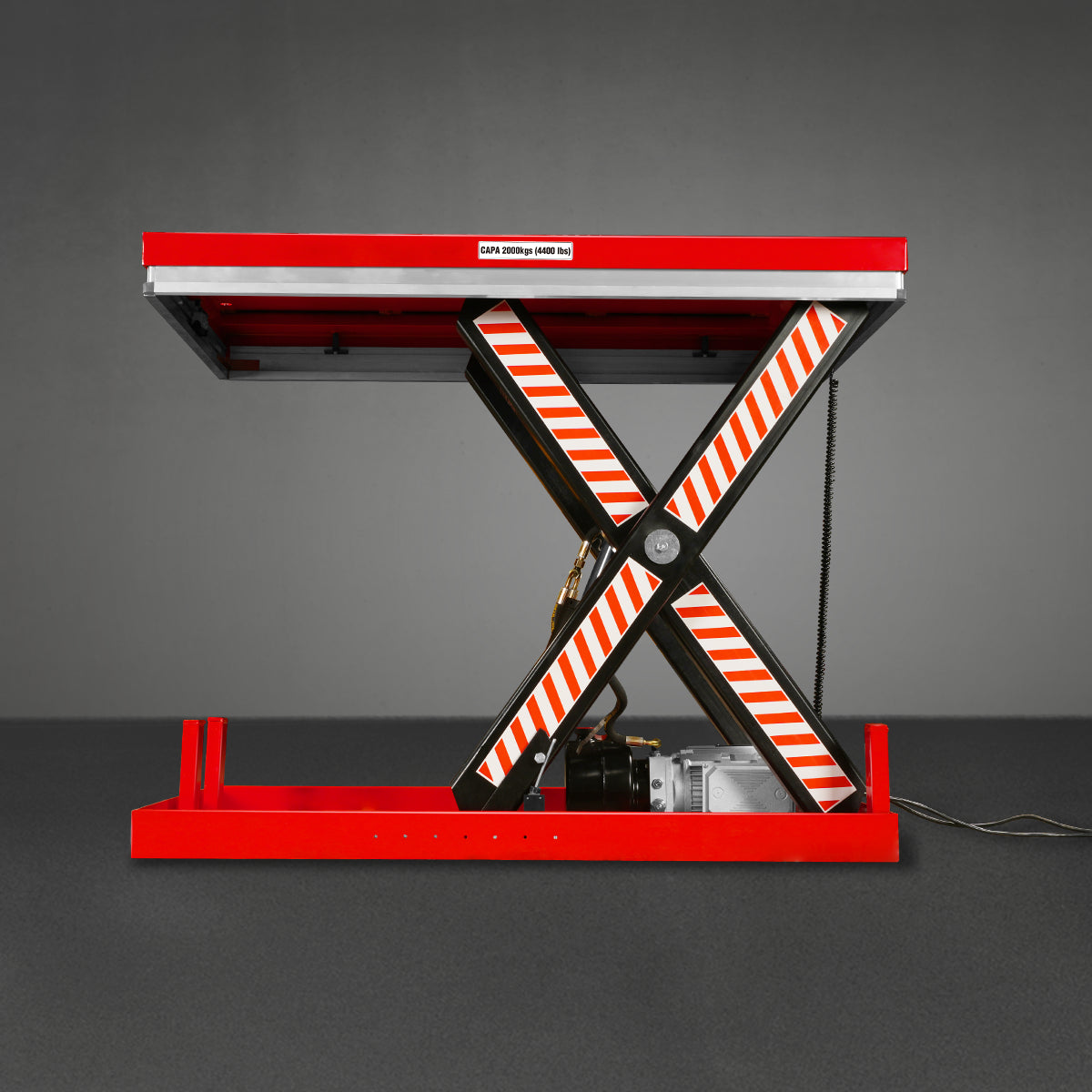 4400lbs Capacity Stationary Powered Hydraulic Lift Table, 51.2” x 33.5” Platform, 41.3” Lift Height, UL Certified Moto, ELT44