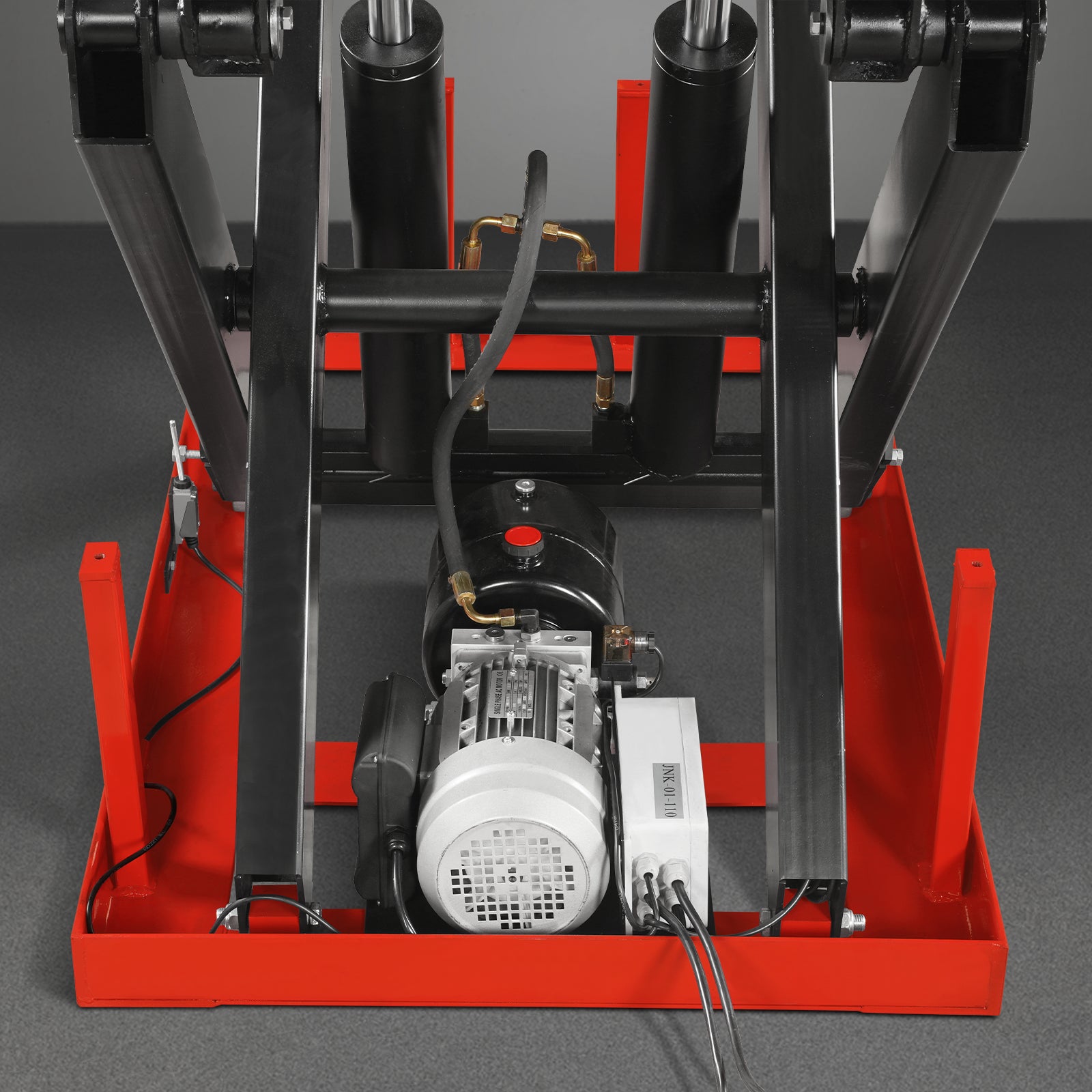 4400lbs Capacity Stationary Electric Hydraulic Double Scissor Lift Table, 51.2” x 33.5” Platform, 70.1” Lift Height, UL Certified Motor, ELTD44