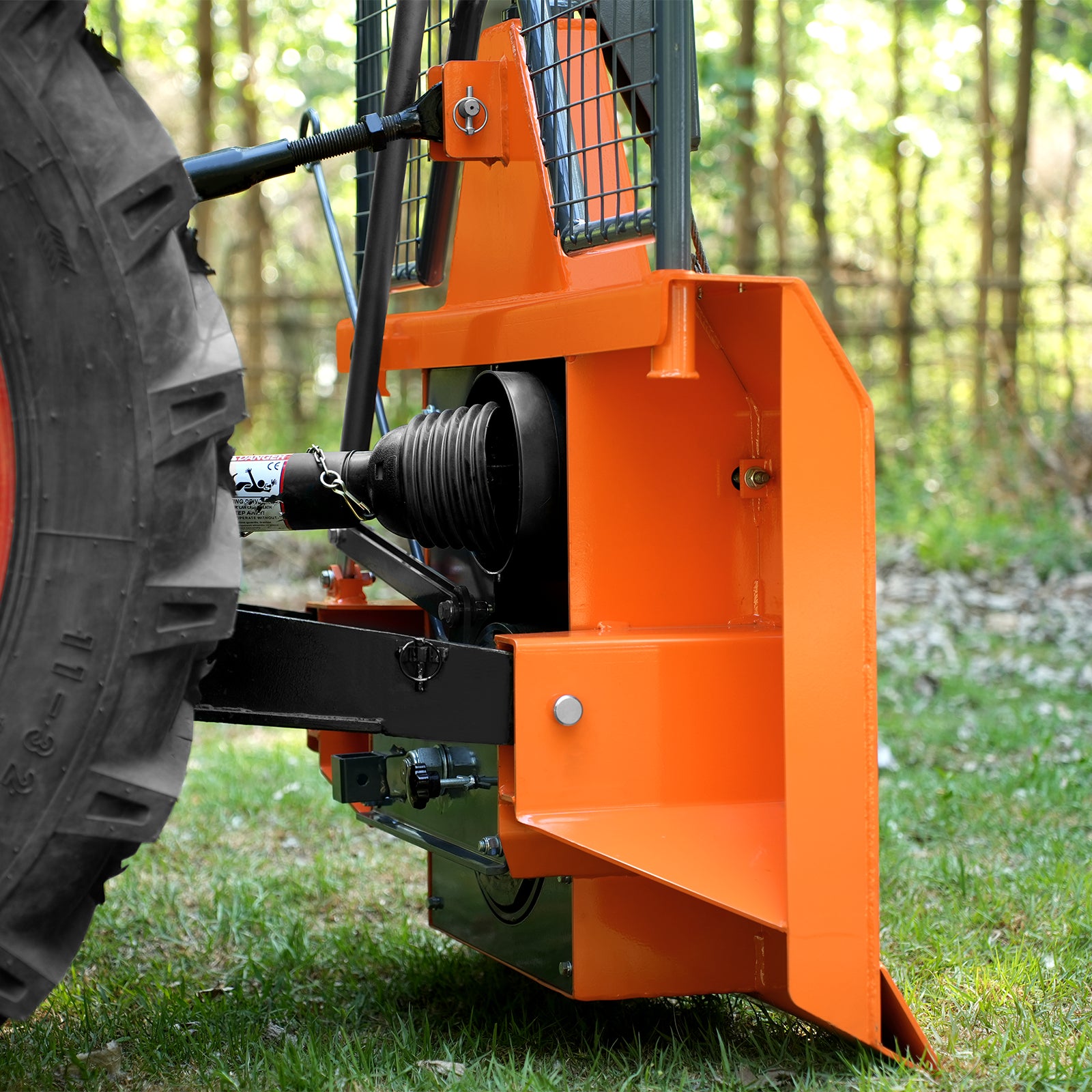 8800lbs 3-Point Hitch Forestry Log Skidding Winch, 200ft Cable Length, 25-60 HP Tractor, Category 1 Hookup, FW8800