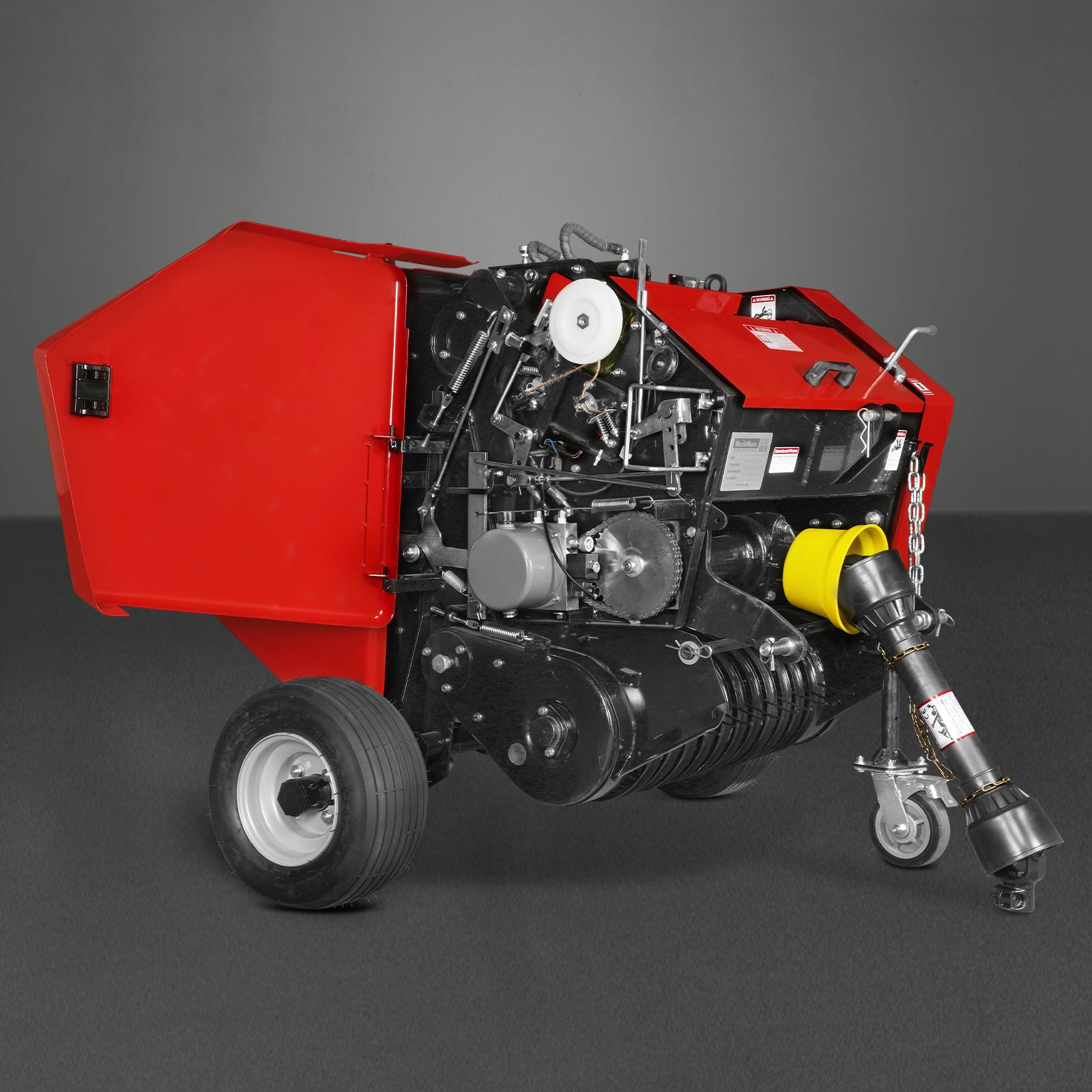 3-Point PTO Mini Round Hay Baler With Twine Wrap, 20" Diameter x 28" Width Bales, For 15-50hp Tractor, HB3120