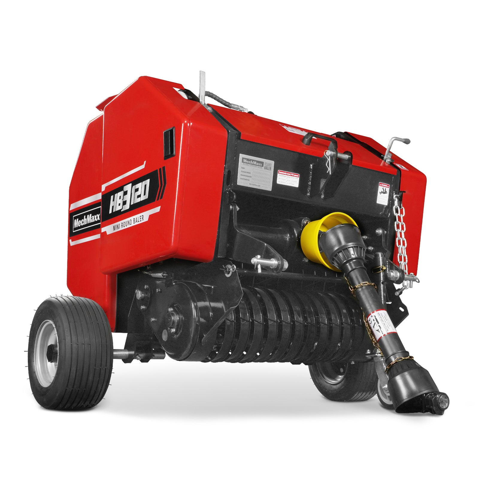 3-Point PTO Mini Round Hay Baler With Twine Wrap, 20" Diameter x 28" Width Bales, For 15-50hp Tractor, HB3120