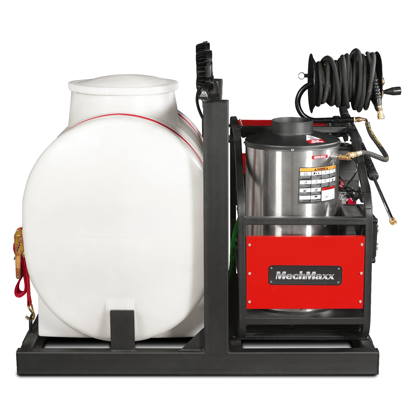 4000 PSI 4 GPM HONDA E-Start Engine Hot Water Pressure Washer Skid Mounted with 175 Gal Tank, HPW40HT