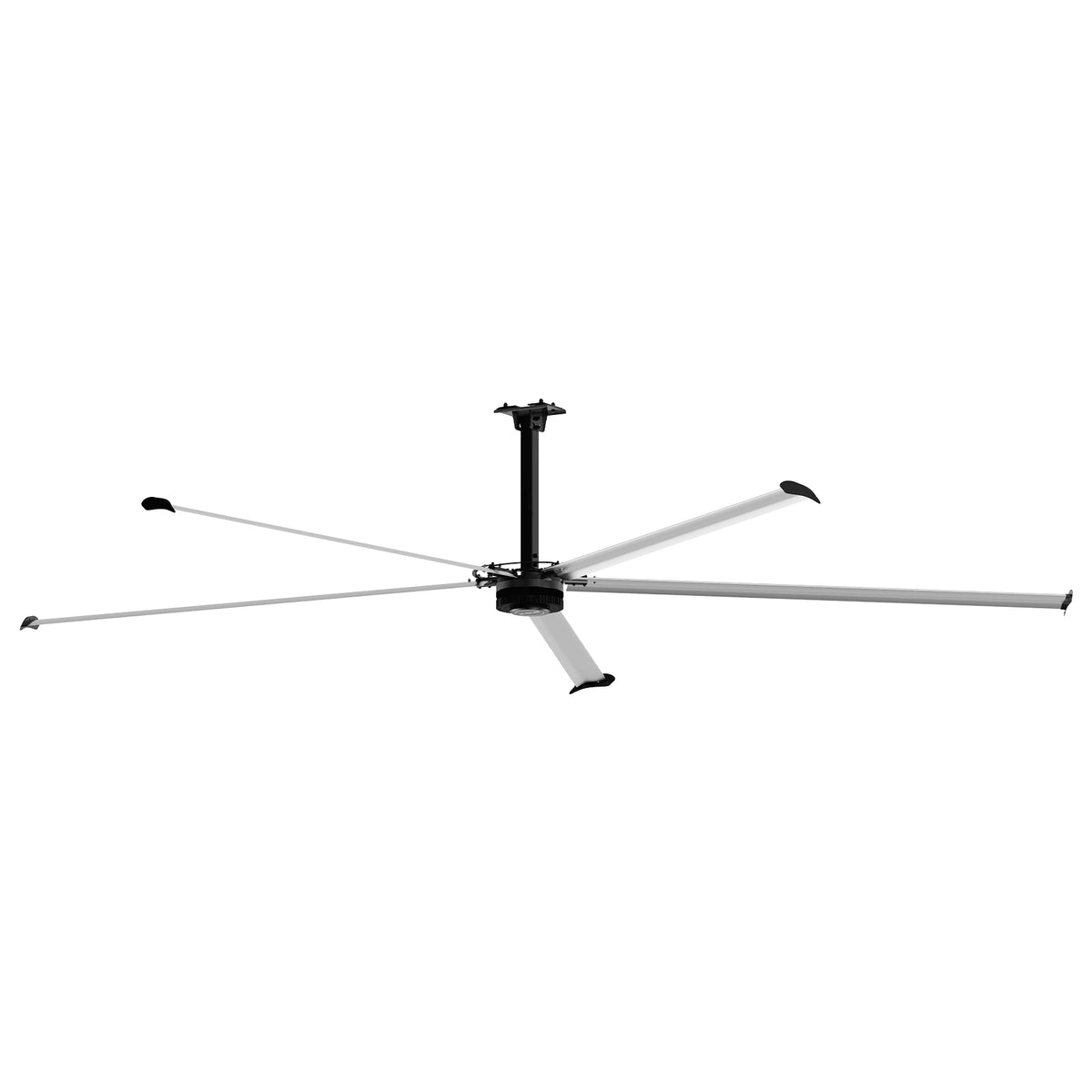 18FT HVLS Industrial Ceiling Fan 220V 1-Phase - Energy Efficient Large Area Air Circulation for Fan Warehouses & Factories, 18FT1PH