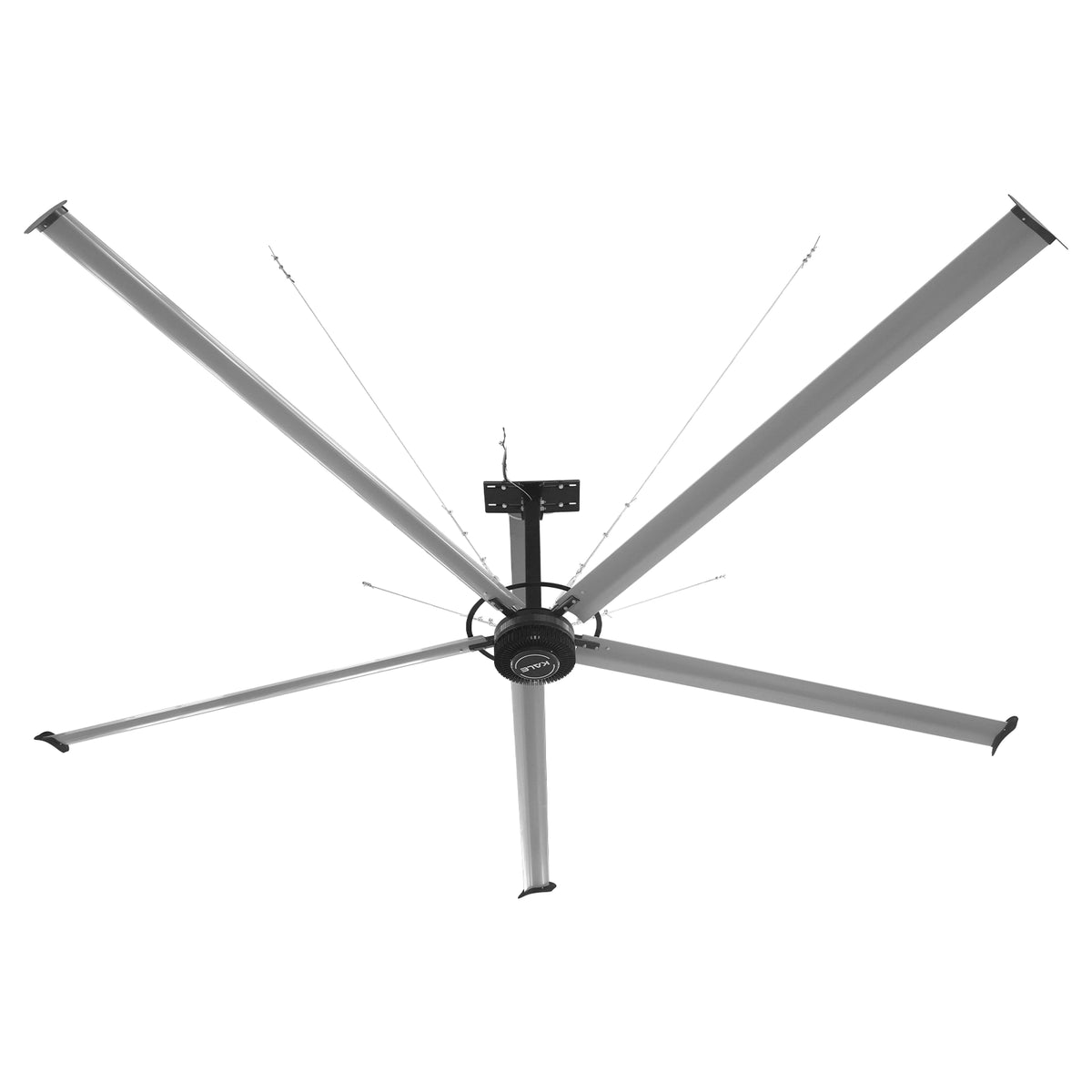 20FT HVLS Industrial Ceiling Fan 220V 1-Phase - Energy Efficient Large Area Air Circulation for Fan Warehouses & Factories, 20FT1PH
