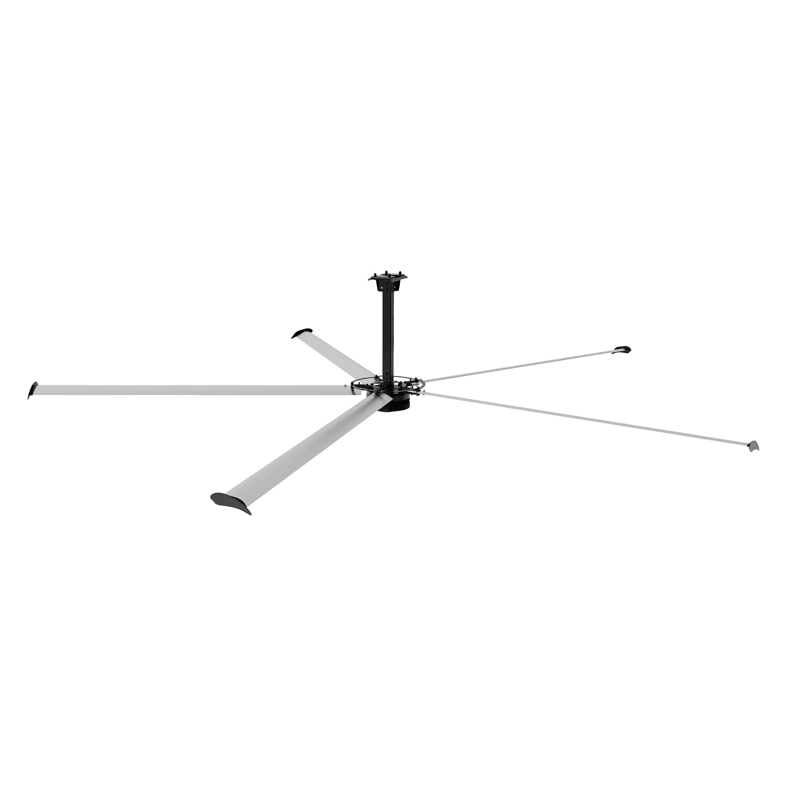 24FT HVLS Industrial Ceiling Fan 220V 3-Phase - Energy Efficient Large Area Air Circulation for Warehouses & Factories