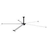 24FT HVLS Industrial Ceiling Fan 220V 1-Phase - Energy Efficient Large Area Air Circulation for Warehouses & Factories