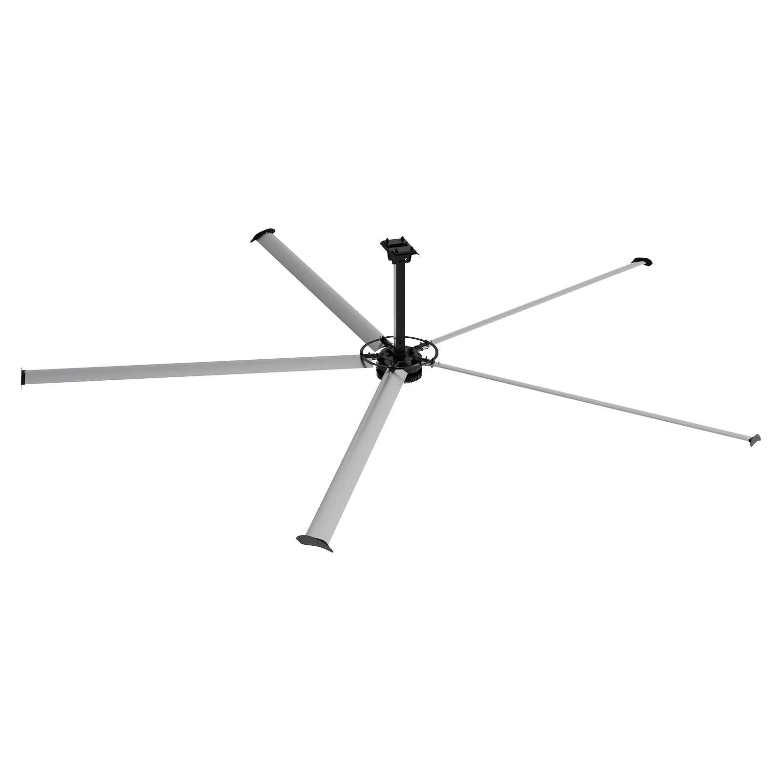 24FT HVLS Industrial Ceiling Fan 220V 3-Phase - Energy Efficient Large Area Air Circulation for Warehouses & Factories