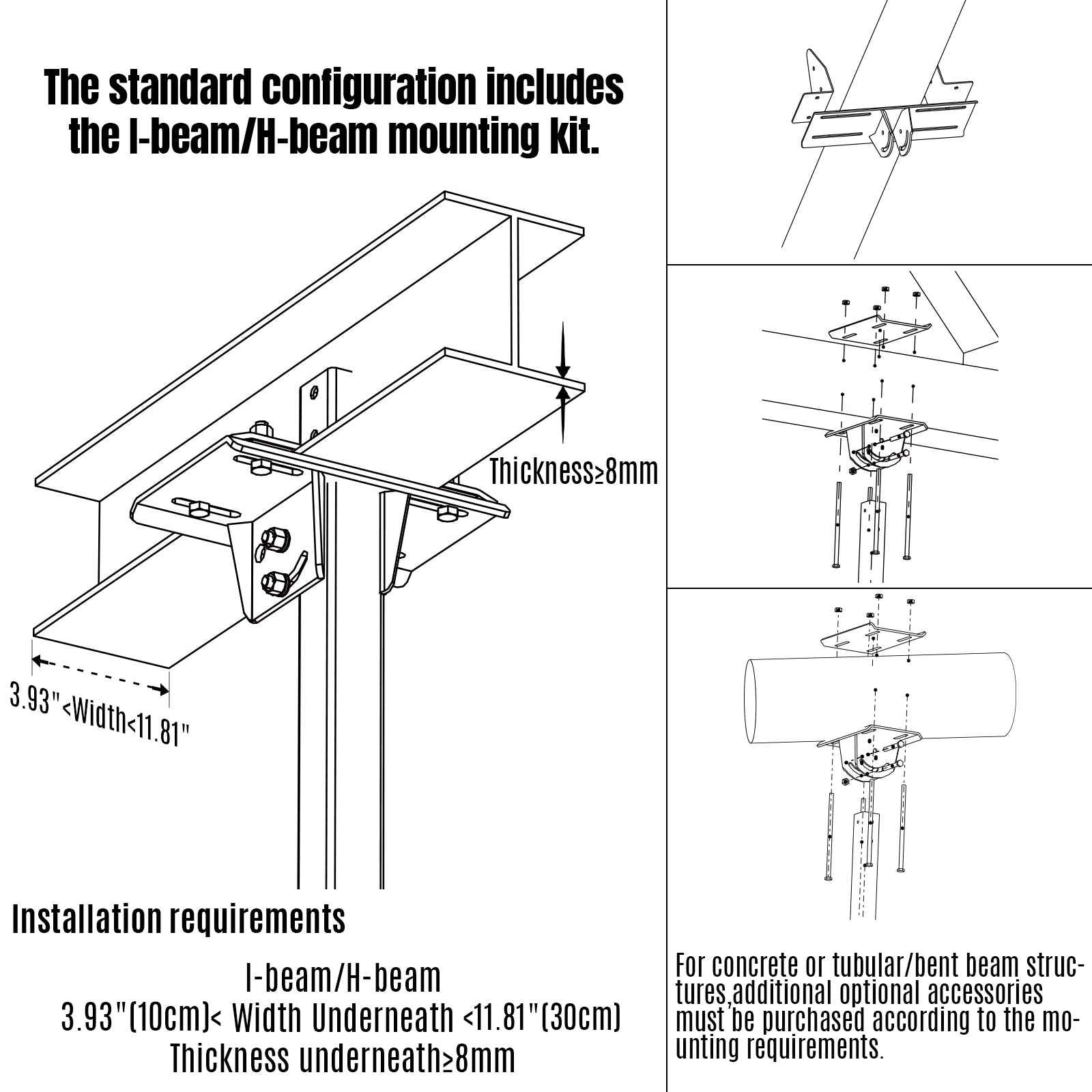 24FT HVLS Industrial Ceiling Fan 220V 1-Phase - Energy Efficient Large Area Air Circulation for Warehouses & Factories