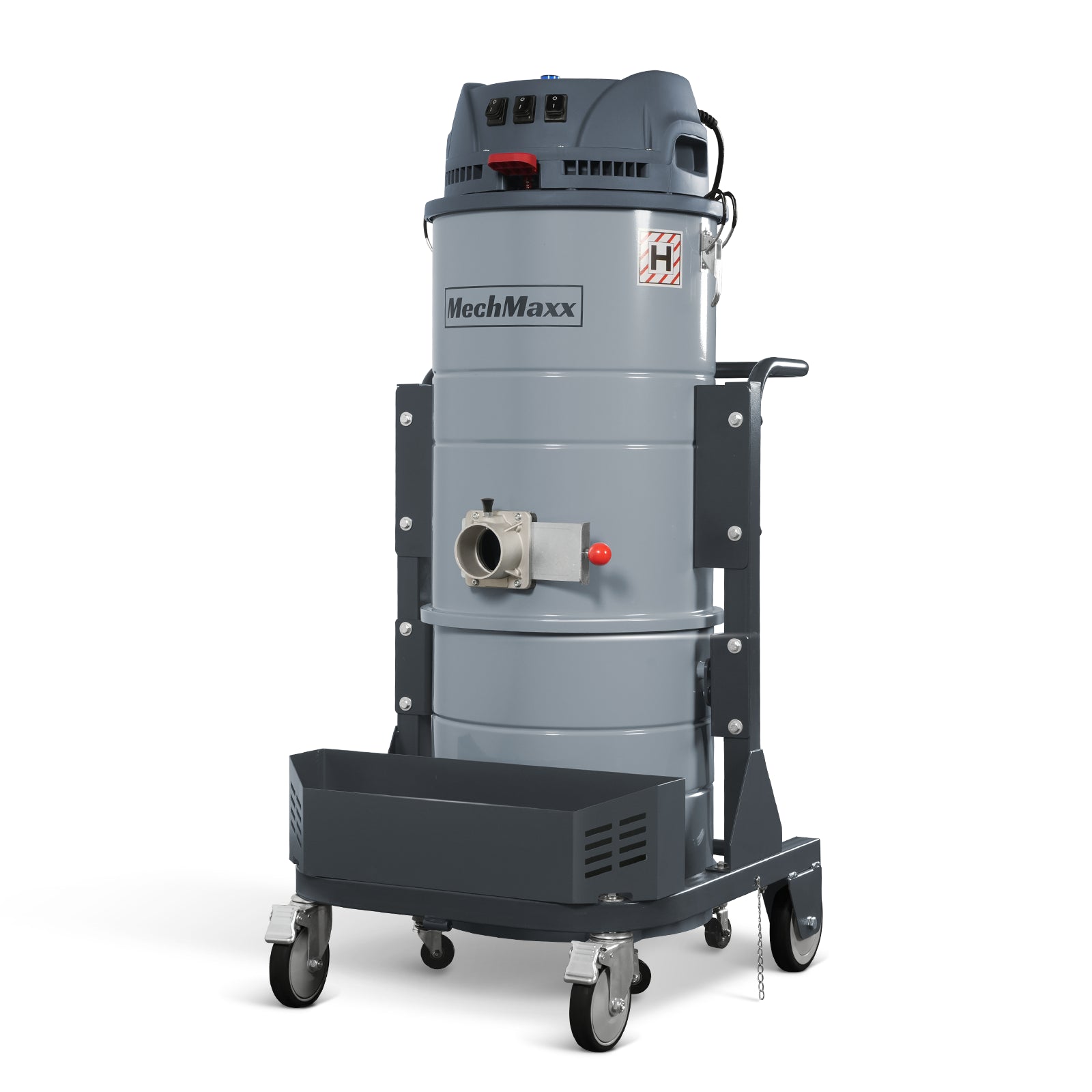 Industrial Wet/Dry Vacuum Cleaner with HEPA Filter Three Motor 3.3 HP 285 CFM 16 Gallon - 110V 1 Phase, IVA3M