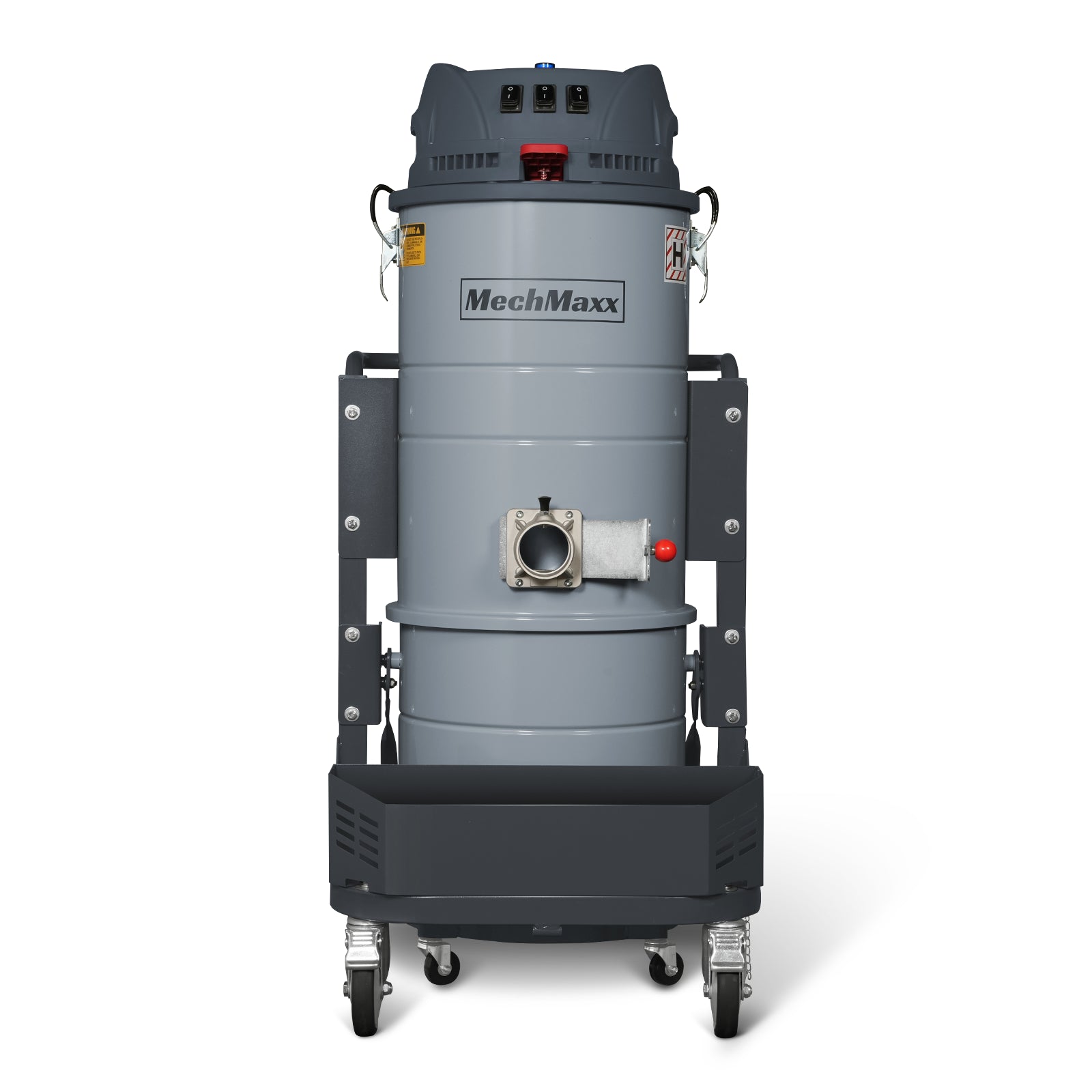 Industrial Wet/Dry Vacuum Cleaner with HEPA Filter Three Motor 3.3 HP 285 CFM 16 Gallon - 110V 1 Phase, IVA3M