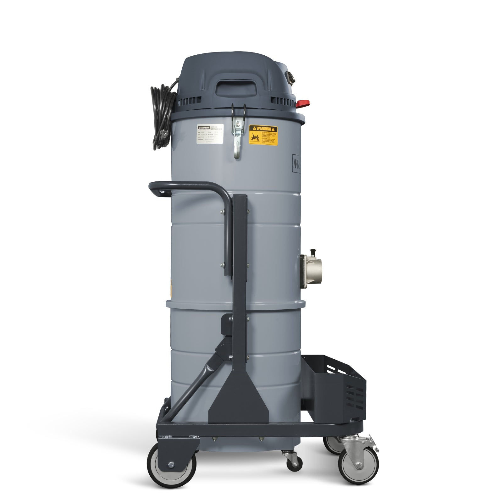 Industrial Wet/Dry Vacuum Cleaner with HEPA Filter Three Motor 3.3 HP 285 CFM 16 Gallon - 110V 1 Phase, IVA3M