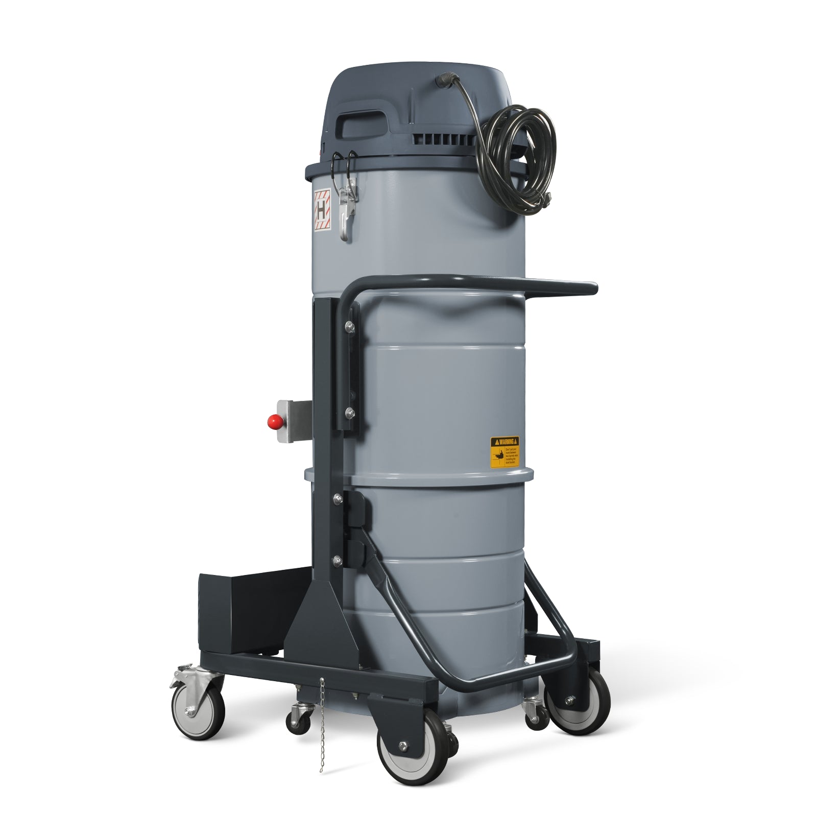 Industrial Wet/Dry Vacuum Cleaner with HEPA Filter Three Motor 3.3 HP 285 CFM 16 Gallon - 110V 1 Phase, IVA3M