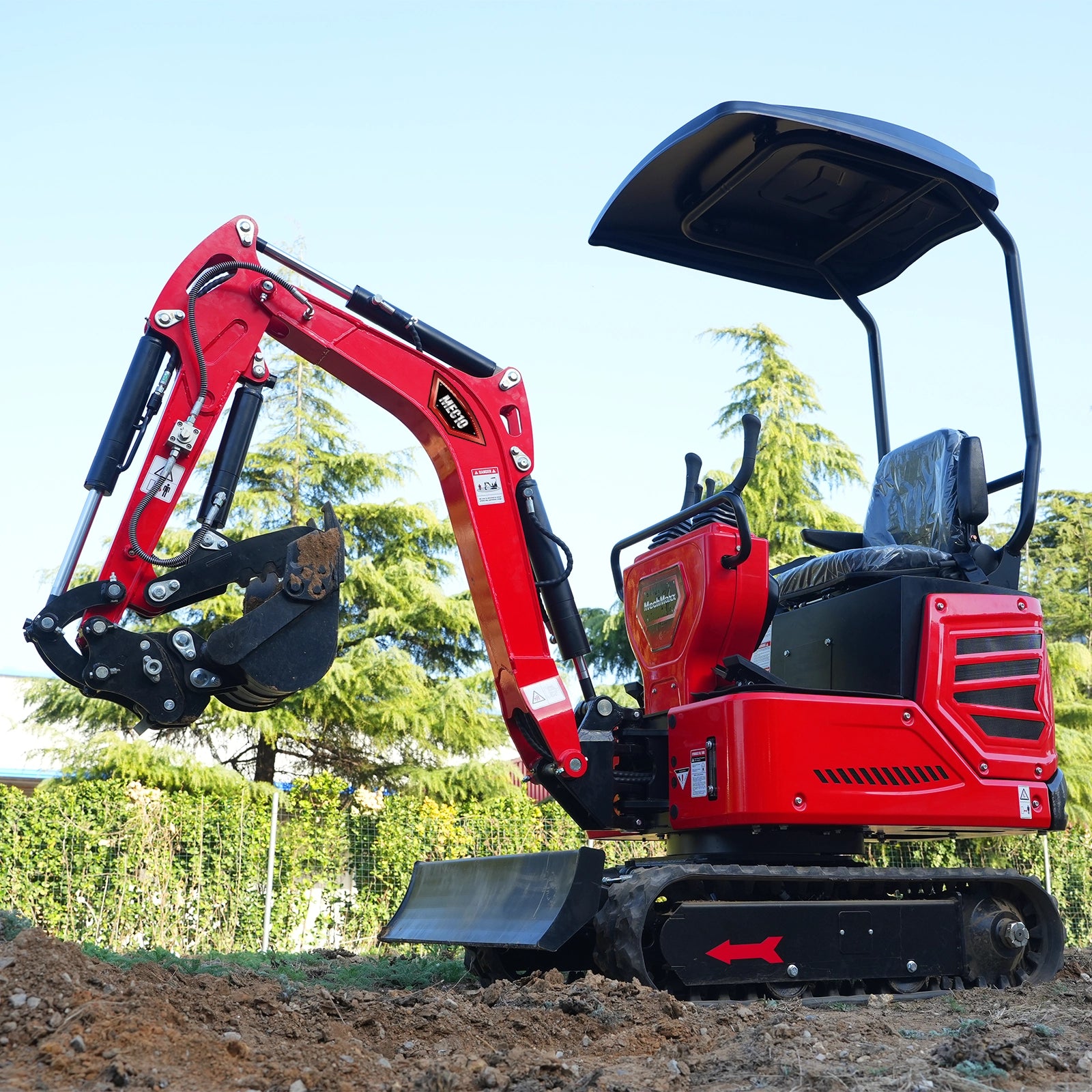 Mini Compact Excavator HONDA GX390 Engine, 65.7” Max. Digging Depth, 2100 LBS Operating Weight, MEC10