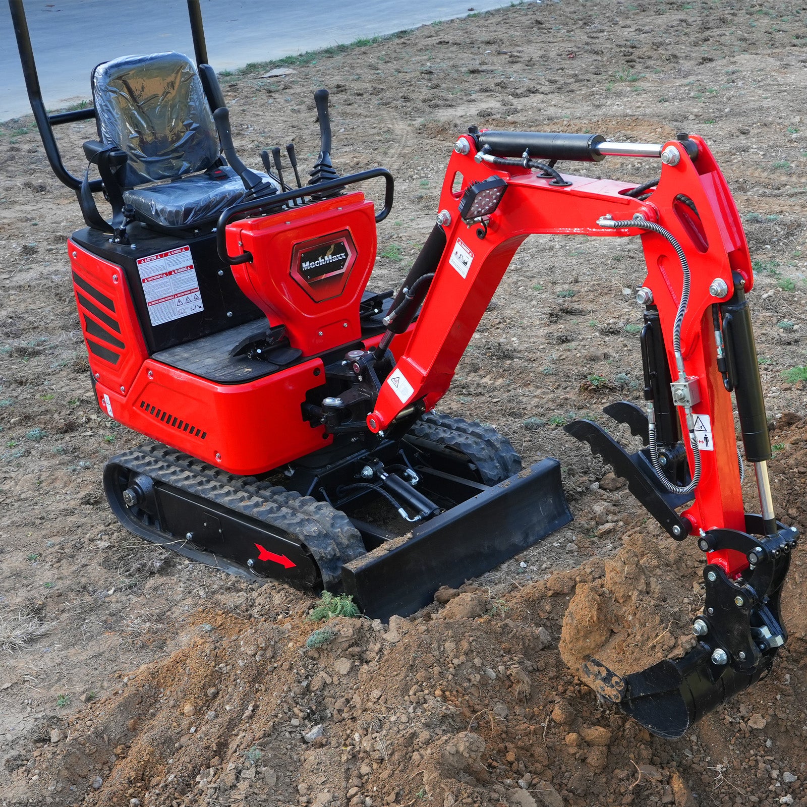 Mini Compact Excavator HONDA GX390 Engine, 65.7” Max. Digging Depth, 2100 LBS Operating Weight, MEC10