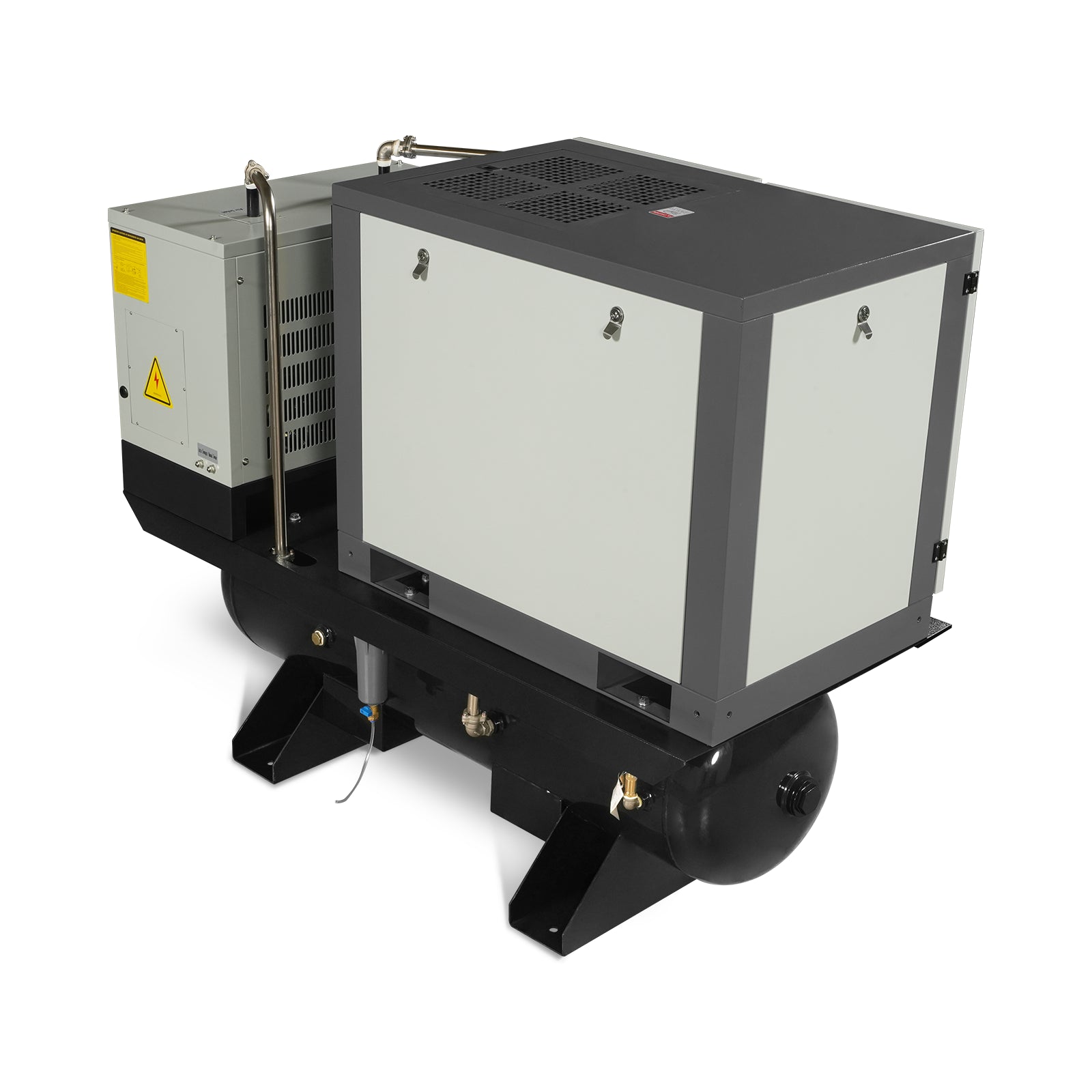 10HP Combined Rotary Screw Air Compressor with Dryer & 66-Gal ASME Tank | 32 CFM, 116 PSI, 230V 3-Phase – Industrial Grade