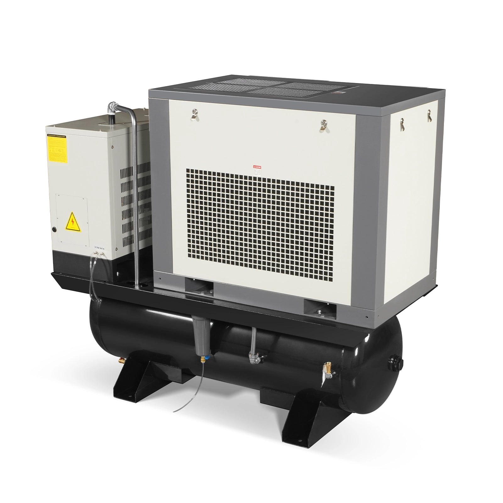 15HP Combined Rotary Screw Air Compressor with Dryer & 105-Gal ASME Tank | 45 CFM, 116 PSI, 230V 3-Phase – Industrial Grade