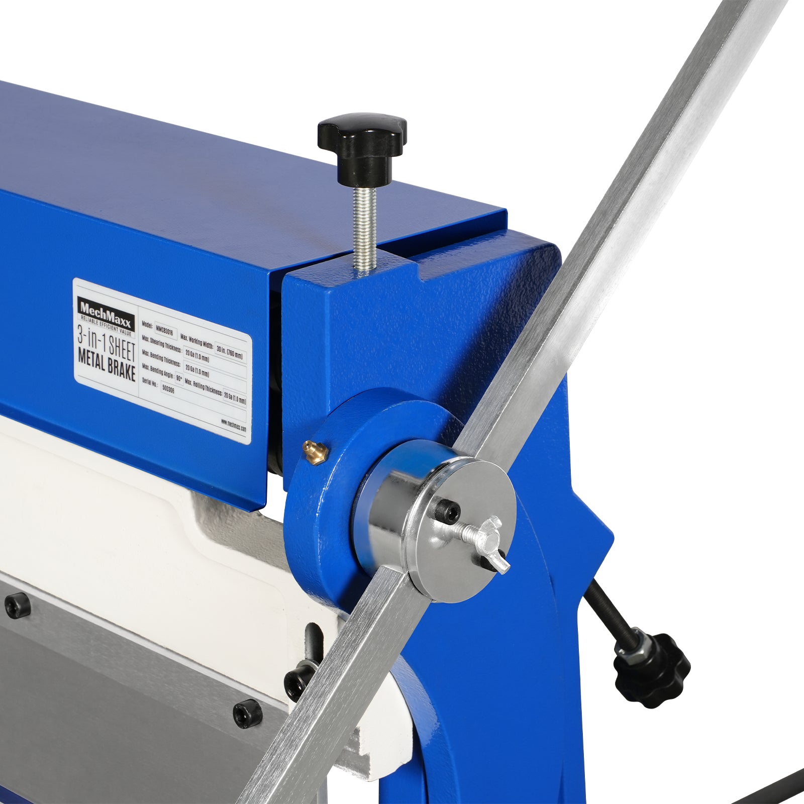 30-inch 3-in-1 Pan and Box Brake – Slip Roll, Shear, Bending Machine for Sheet Metal, 20 Gauge Mild Steel, Adjustable Fingers, Heavy Duty, Metalworking, Fabrication, Rolling, Bending
