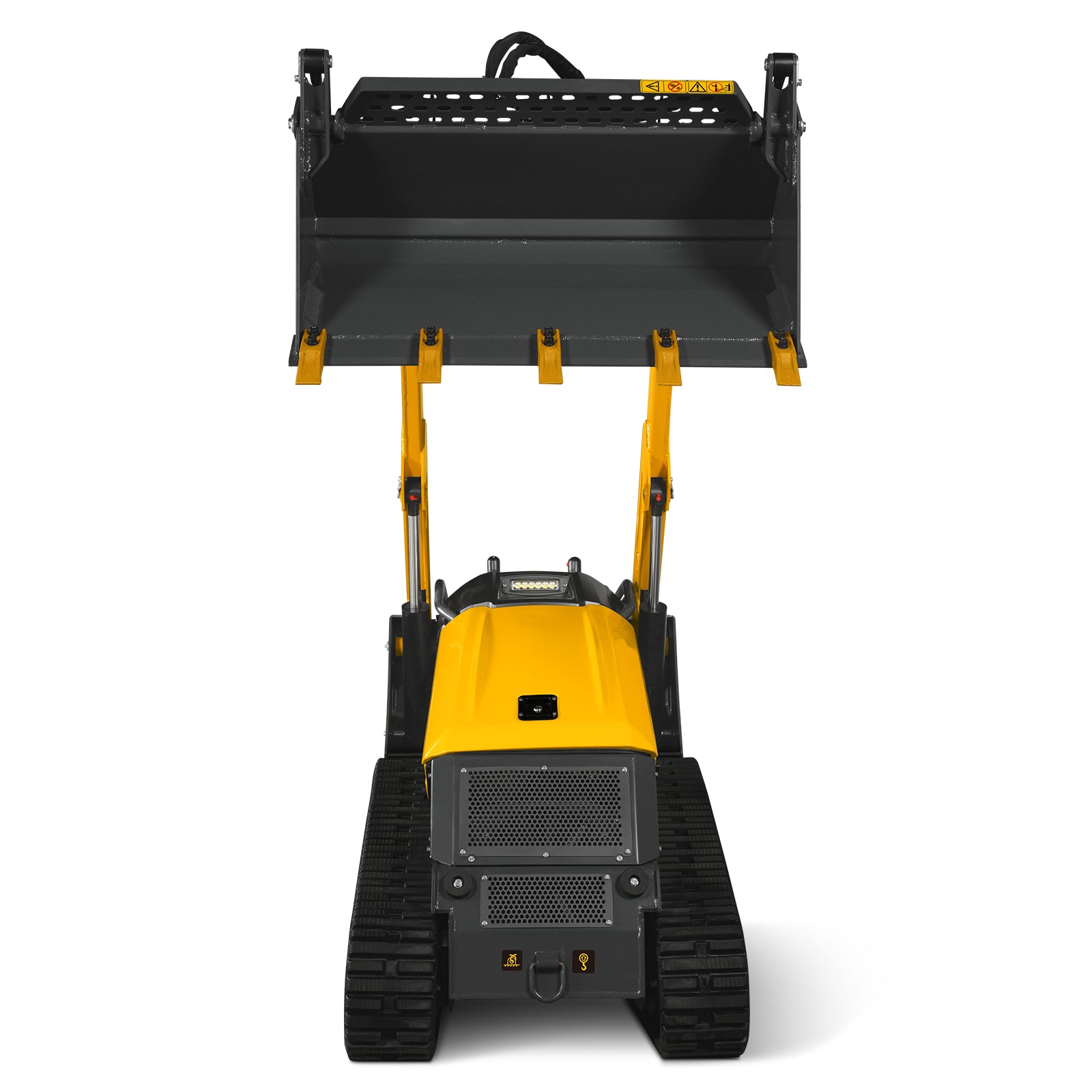 Mini Skid Steer Stand On Compact Track Loader ( 4 in 1 bucket included ) with 25HP KUBOTA D1105 Diesel Engine, Common Industry Interface (CII), CROBA STL1000