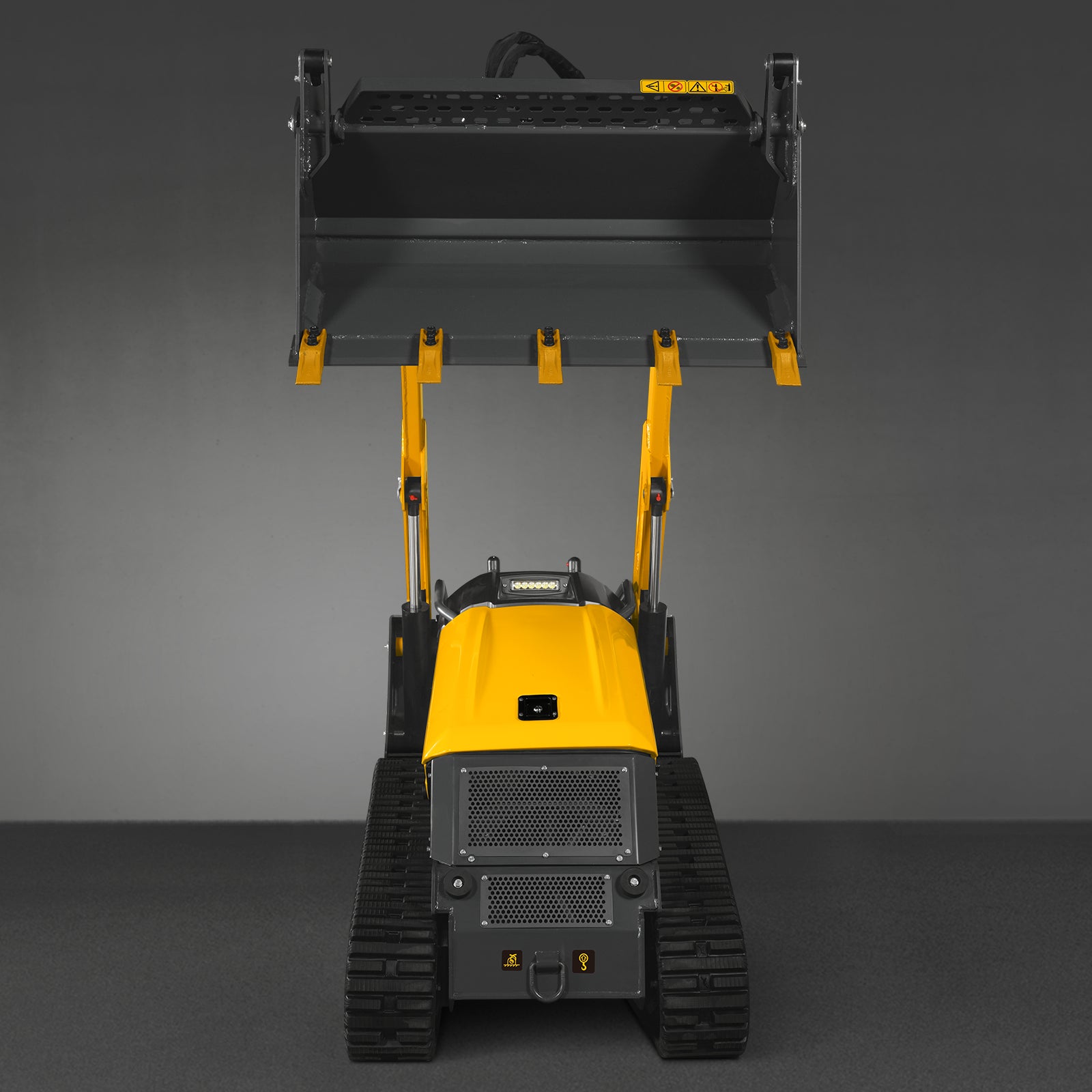 Mini Skid Steer Stand On Compact Track Loader ( 4 in 1 bucket included ) with 25HP KUBOTA D1105 Diesel Engine, Common Industry Interface (CII), CROBA STL1000