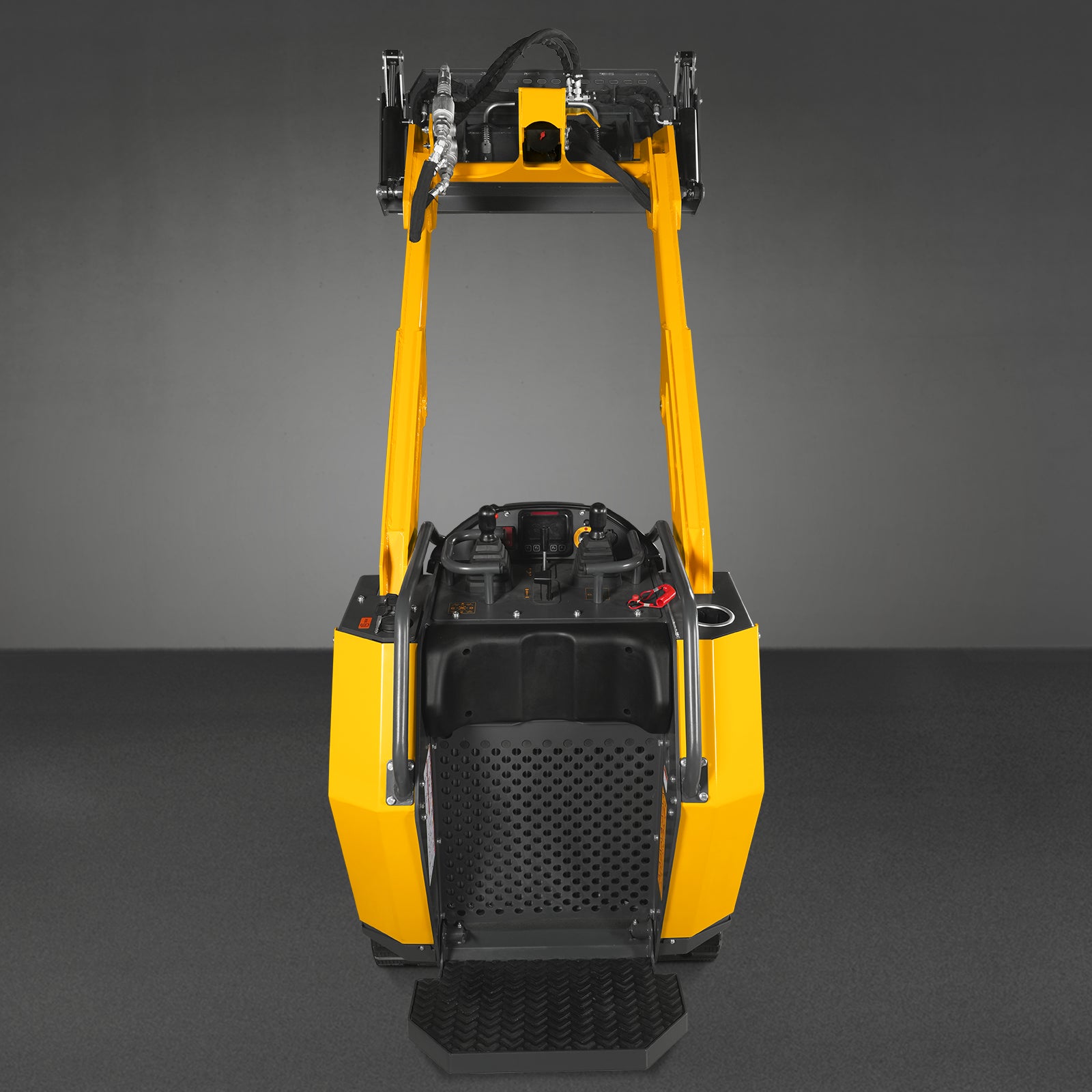Mini Skid Steer Stand On Compact Track Loader ( 4 in 1 bucket included ) with 25HP KUBOTA D1105 Diesel Engine, Common Industry Interface (CII), CROBA STL1000