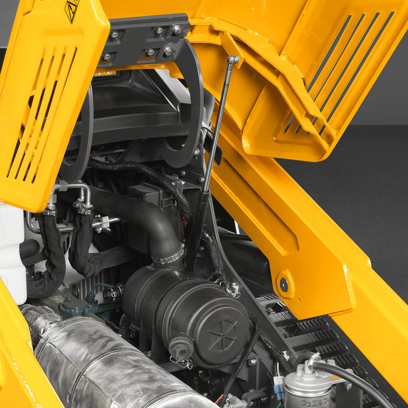 Mini Skid Steer Stand On Compact Track Loader ( 4 in 1 bucket included ) with 25HP KUBOTA D1105 Diesel Engine, Common Industry Interface (CII), CROBA STL1000