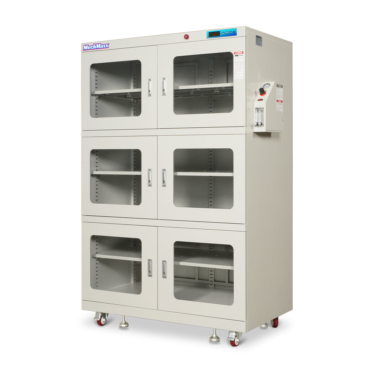 1-60% RH Nitrogen Dry Cabinet 1430L ESD Desiccator Cabinet Low Humidity Storage, White, NC1430BW-6