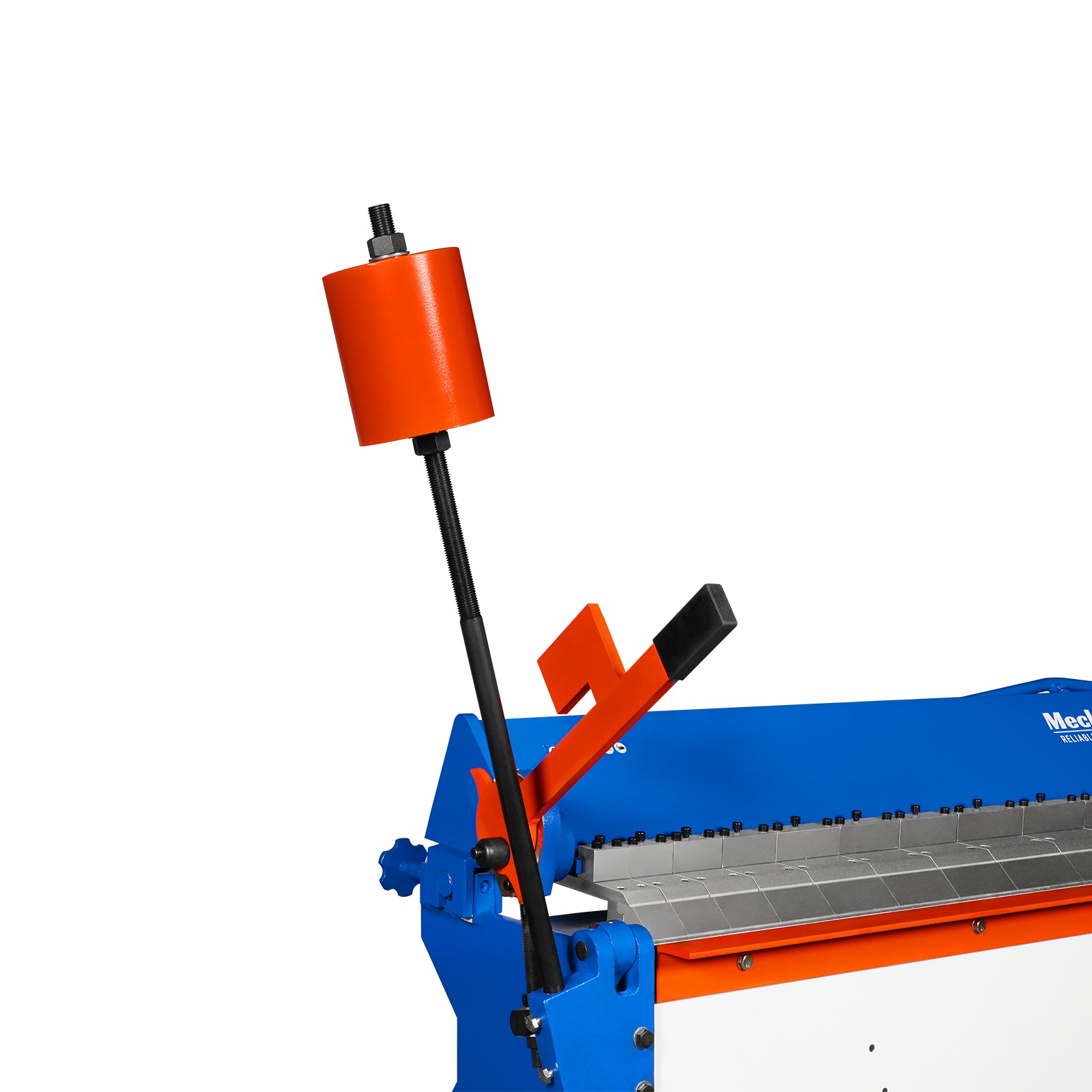 100-inch Manual Sheet Metal Brake - 12 Gauge Bending Capacity, Adjustable Fingers, 8 Ft. Heavy-Duty Steel Construction, Precision Bending for Box and Pan