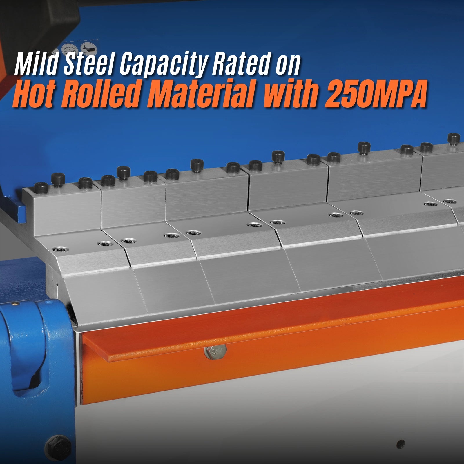 100-inch Manual Sheet Metal Brake - 12 Gauge Bending Capacity, Adjustable Fingers, 8 Ft. Heavy-Duty Steel Construction, Precision Bending for Box and Pan