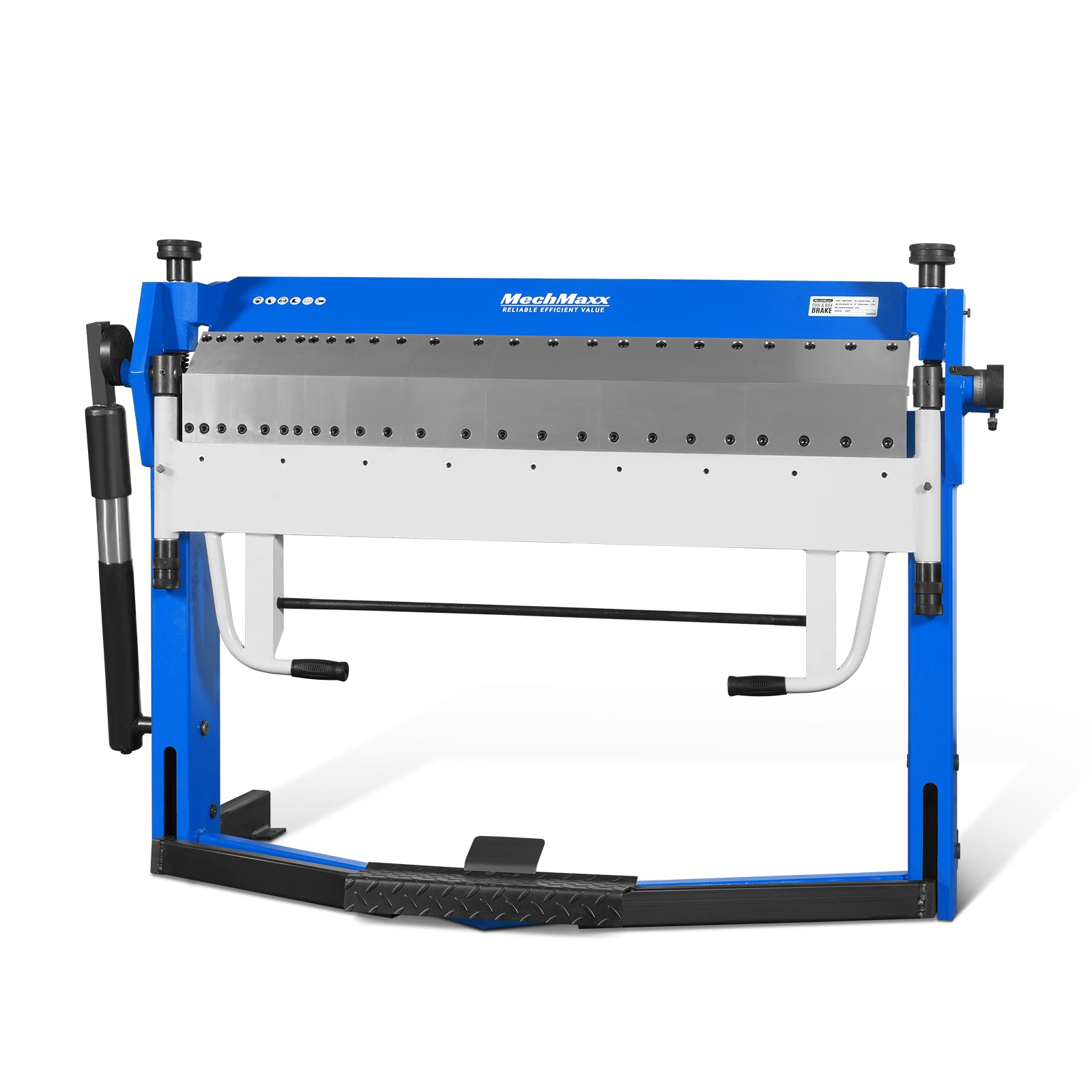 50-Inch Foot Clamp Pan and Box Brake, Industrial Heavy Duty Sheet Metal Folding Machine, 0–135° Bending Angle, 1.9" Clamping Lift, 2" Box Depth