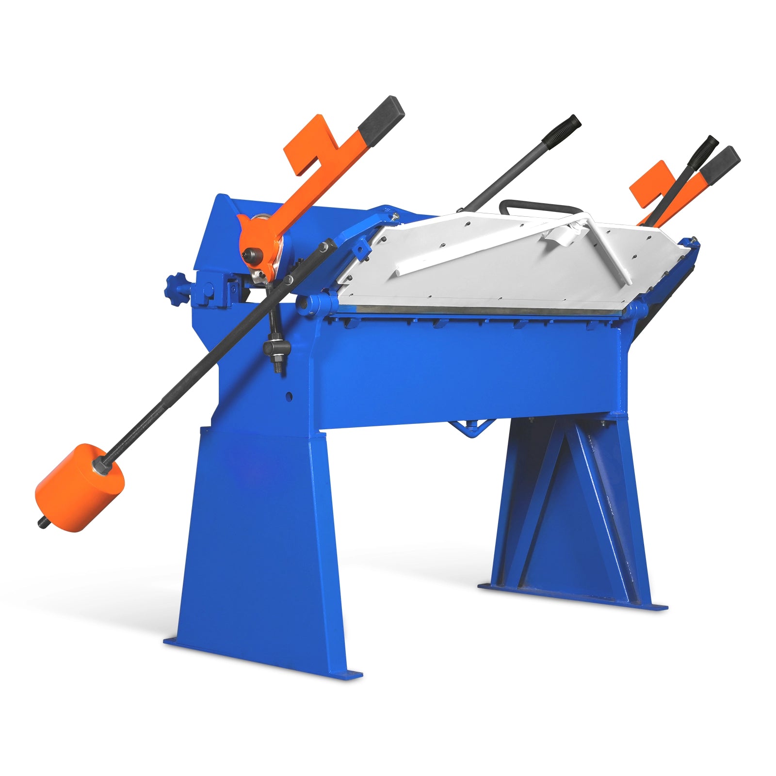 48” Manual Pan and Box Brake - Heavy Duty, Durable Construction, 12 Gauge Mild Steel, 135° Bending Angle, Individual Bending Fingers"