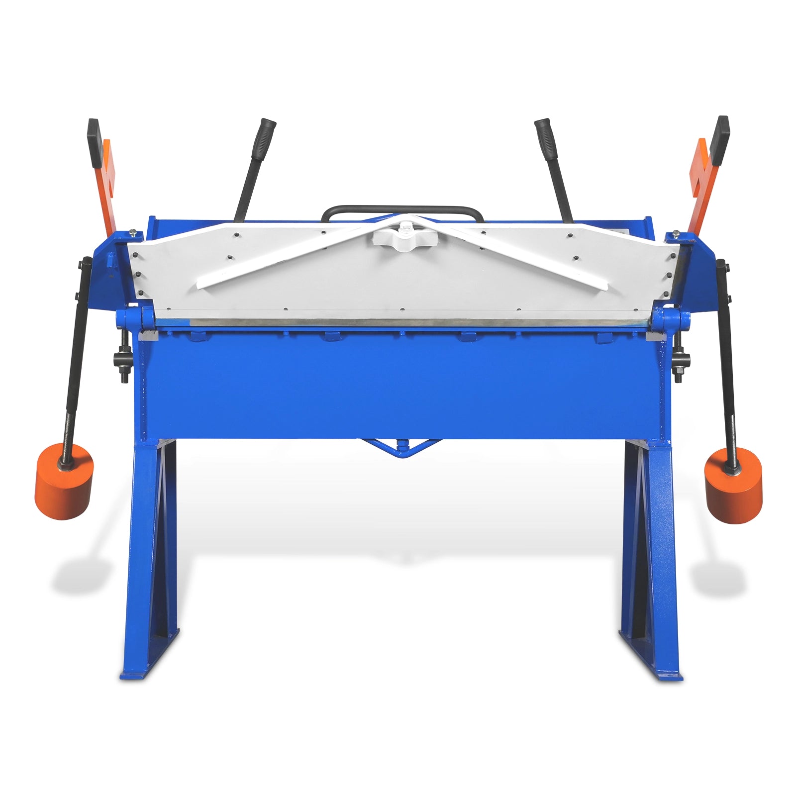48” Manual Pan and Box Brake - Heavy Duty, Durable Construction, 12 Gauge Mild Steel, 135° Bending Angle, Individual Bending Fingers"