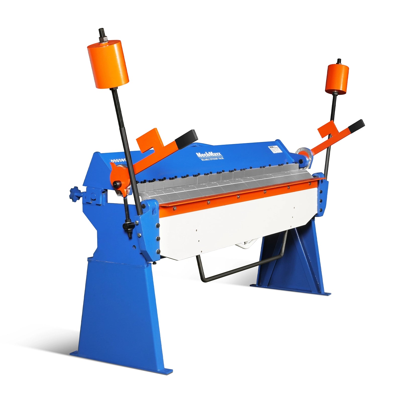 80-inch Manual Sheet Metal Brake - 12 Gauge Bending Capacity, Adjustable Fingers, 6 Ft. Heavy-Duty Steel Construction for Precision Bending