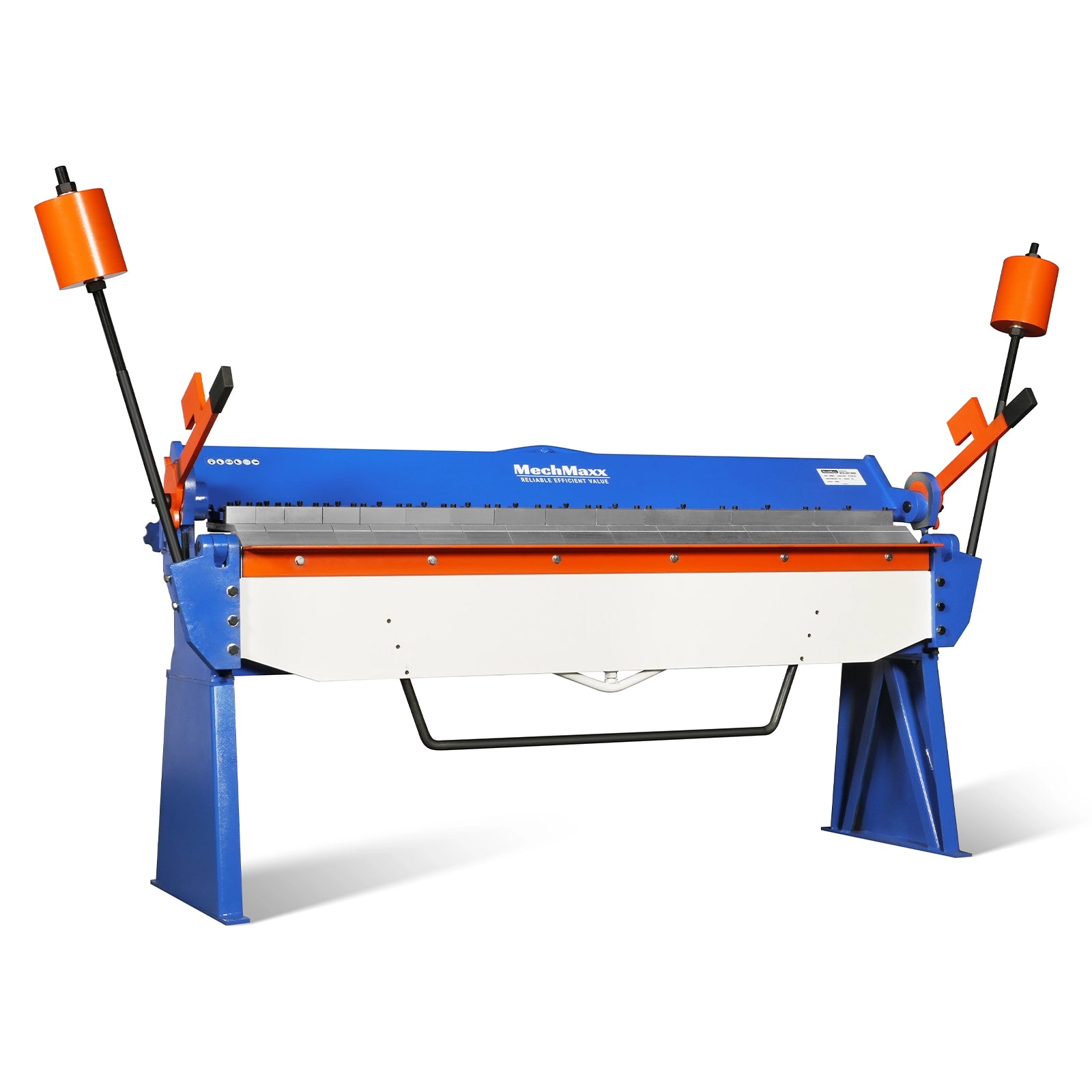 80-inch Manual Sheet Metal Brake - 12 Gauge Bending Capacity, Adjustable Fingers, 6 Ft. Heavy-Duty Steel Construction for Precision Bending