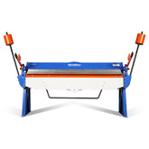 80-inch Manual Sheet Metal Brake - 12 Gauge Bending Capacity, Adjustable Fingers, 6 Ft. Heavy-Duty Steel Construction for Precision Bending