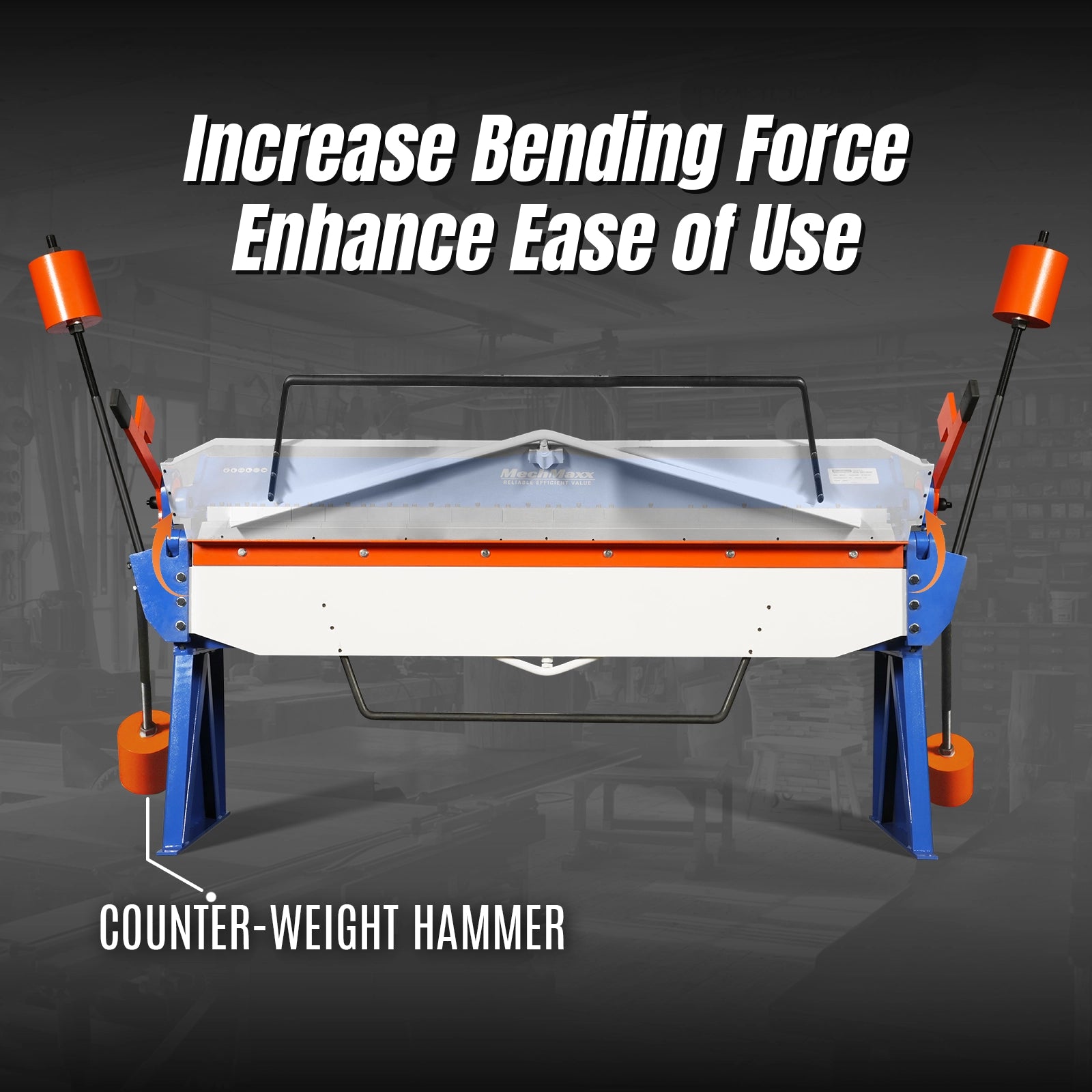 80-inch Manual Sheet Metal Brake - 12 Gauge Bending Capacity, Adjustable Fingers, 6 Ft. Heavy-Duty Steel Construction for Precision Bending
