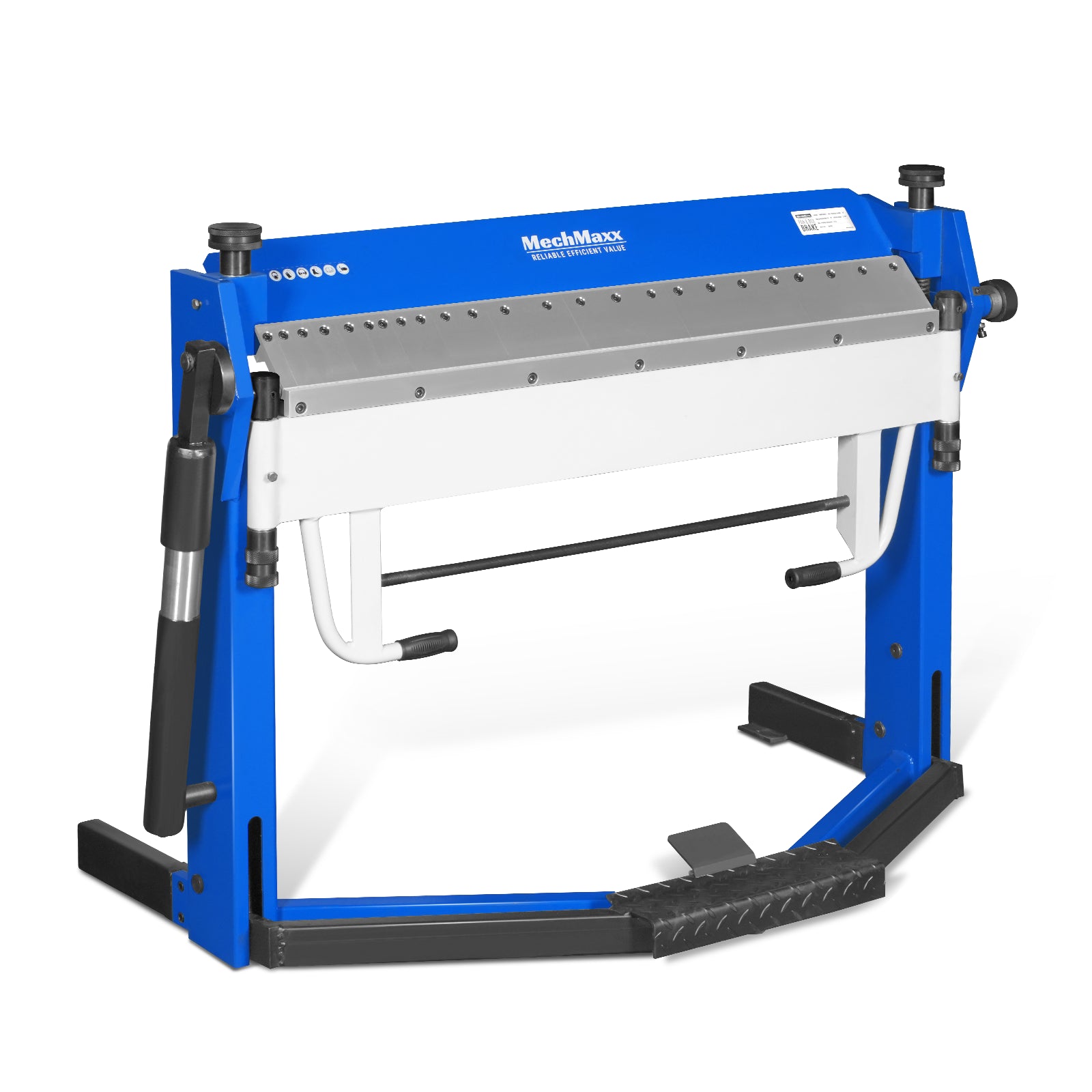 50-Inch Foot Clamp Pan and Box Brake, Light Duty Sheet Metal Folding Machine, 0–135° Bending Angle, 1.9" Clamping Lift, 2" Box Depth