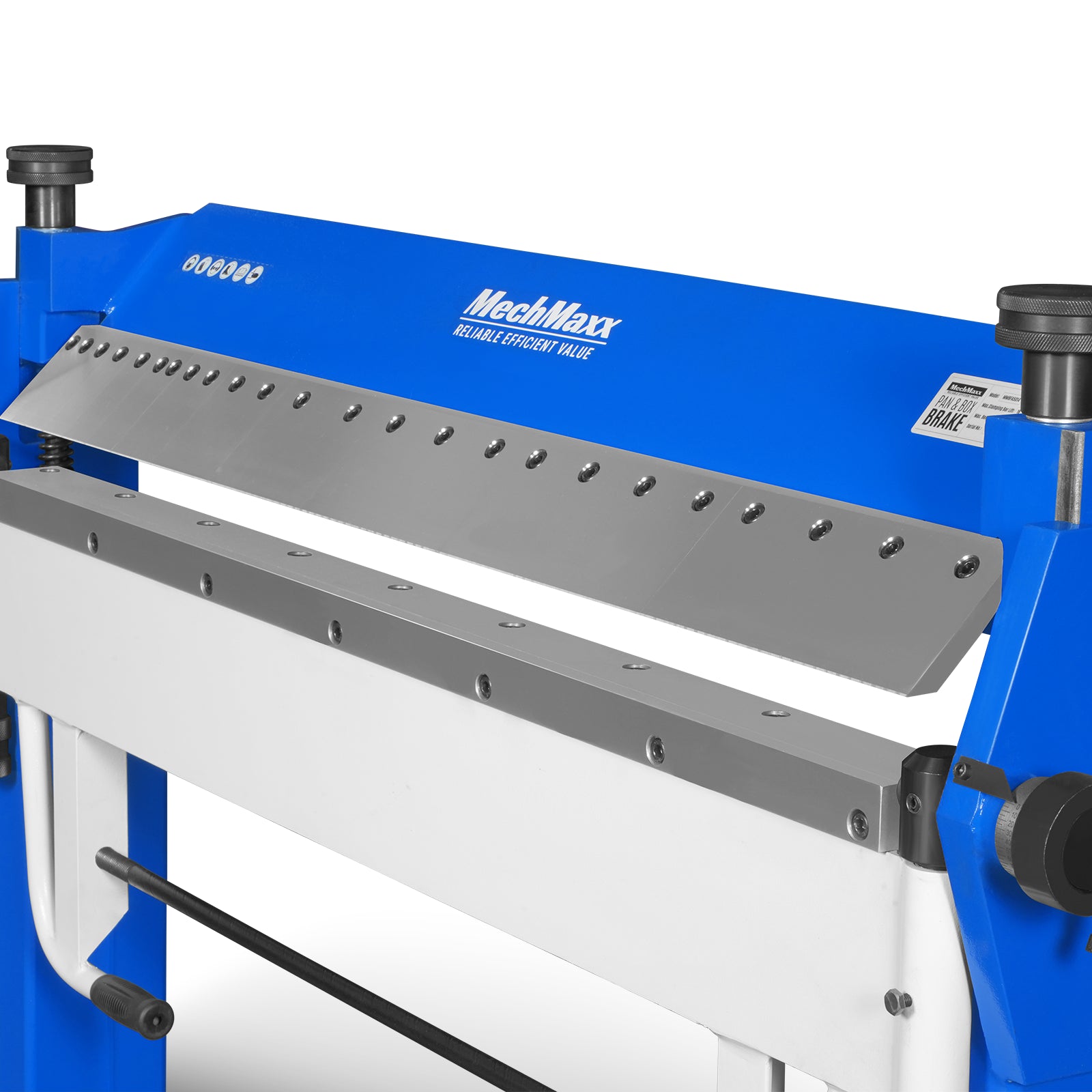 50-Inch Foot Clamp Pan and Box Brake, Light Duty Sheet Metal Folding Machine, 0–135° Bending Angle, 1.9" Clamping Lift, 2" Box Depth