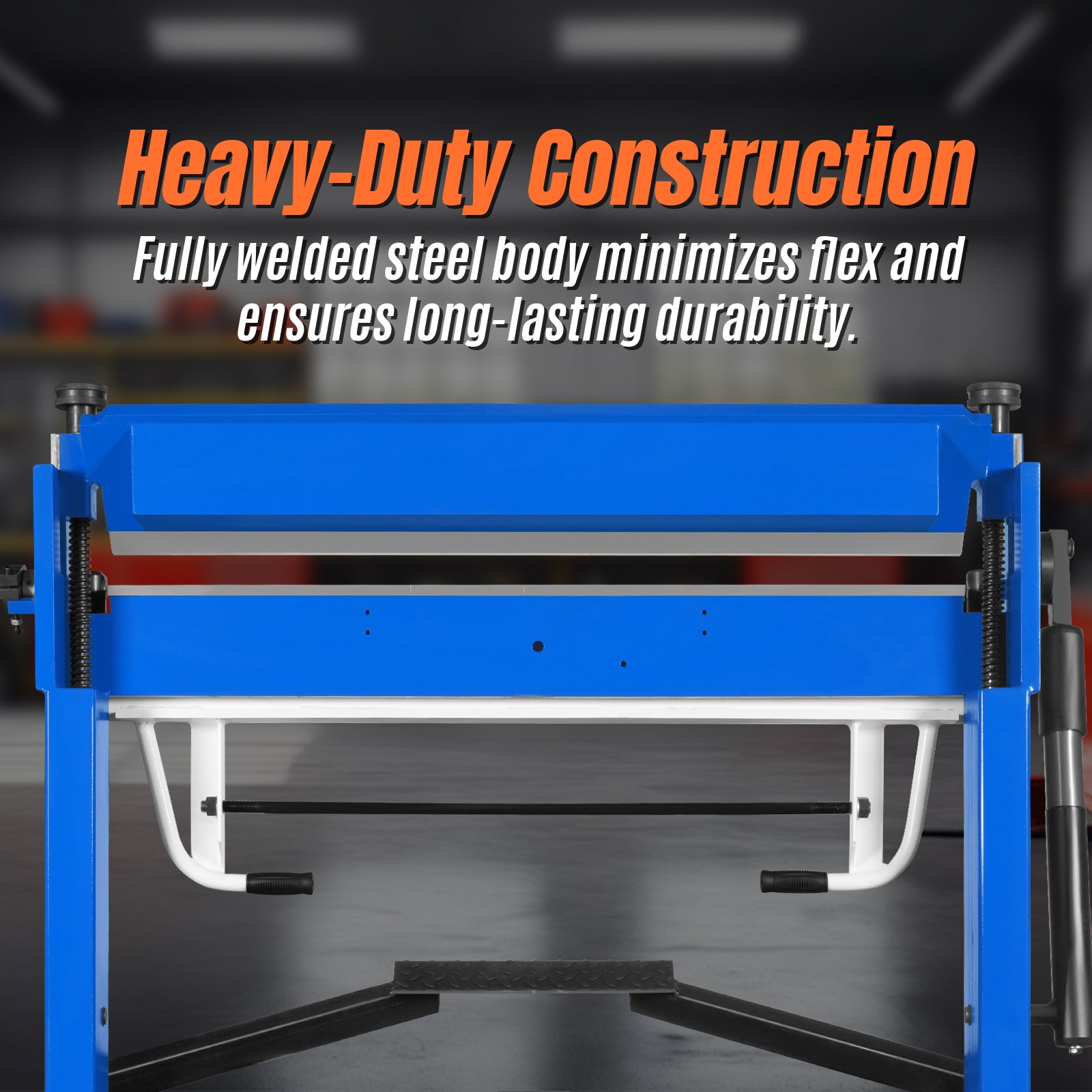 50-Inch Foot Clamp Pan and Box Brake, Light Duty Sheet Metal Folding Machine, 0–135° Bending Angle, 1.9" Clamping Lift, 2" Box Depth