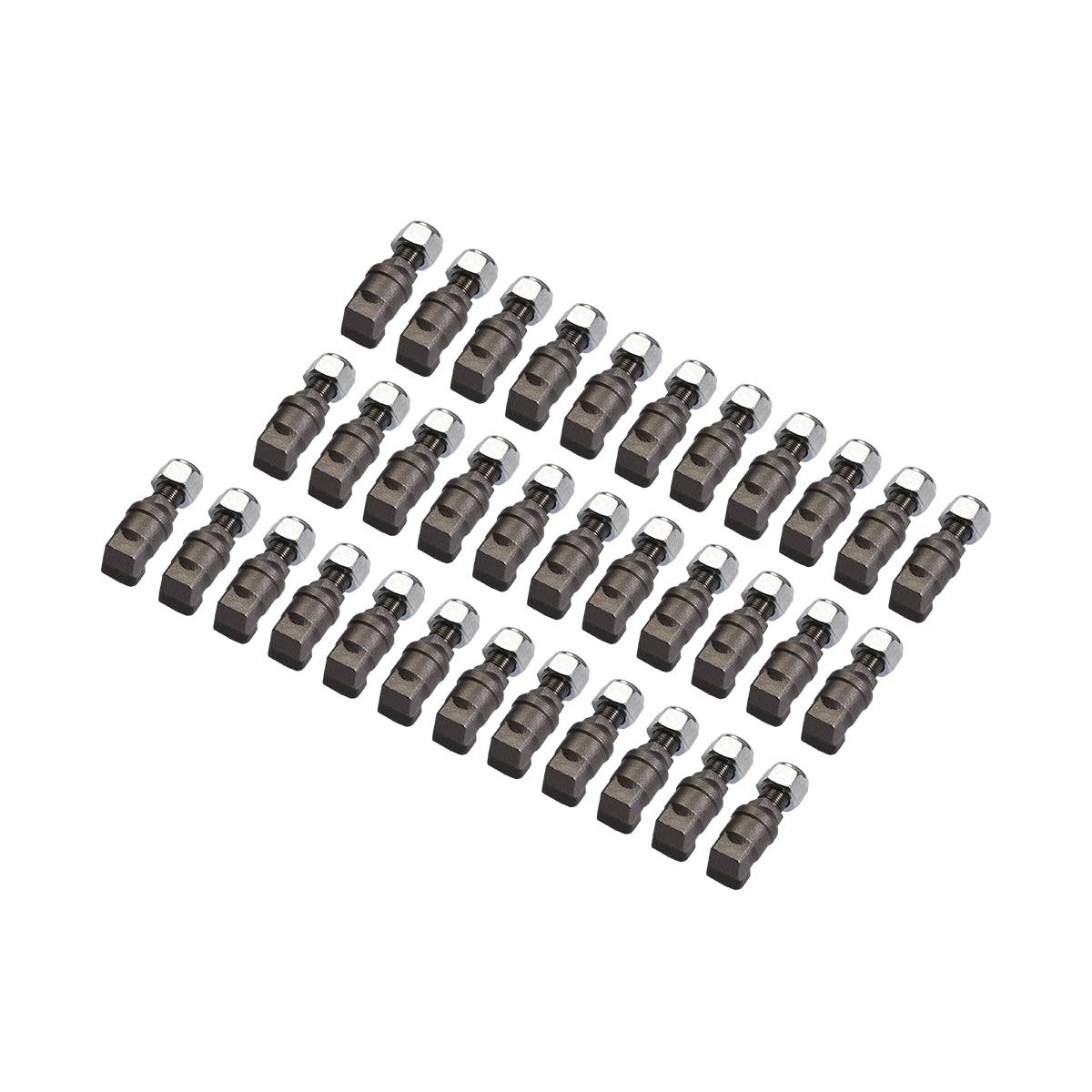 ( 1 Pack / 34 Pcs ) Teeth and Nut for Stump Grinder SG24; SG61; SG30PRO, (SKU: 150151, 150151G;150501;150181)