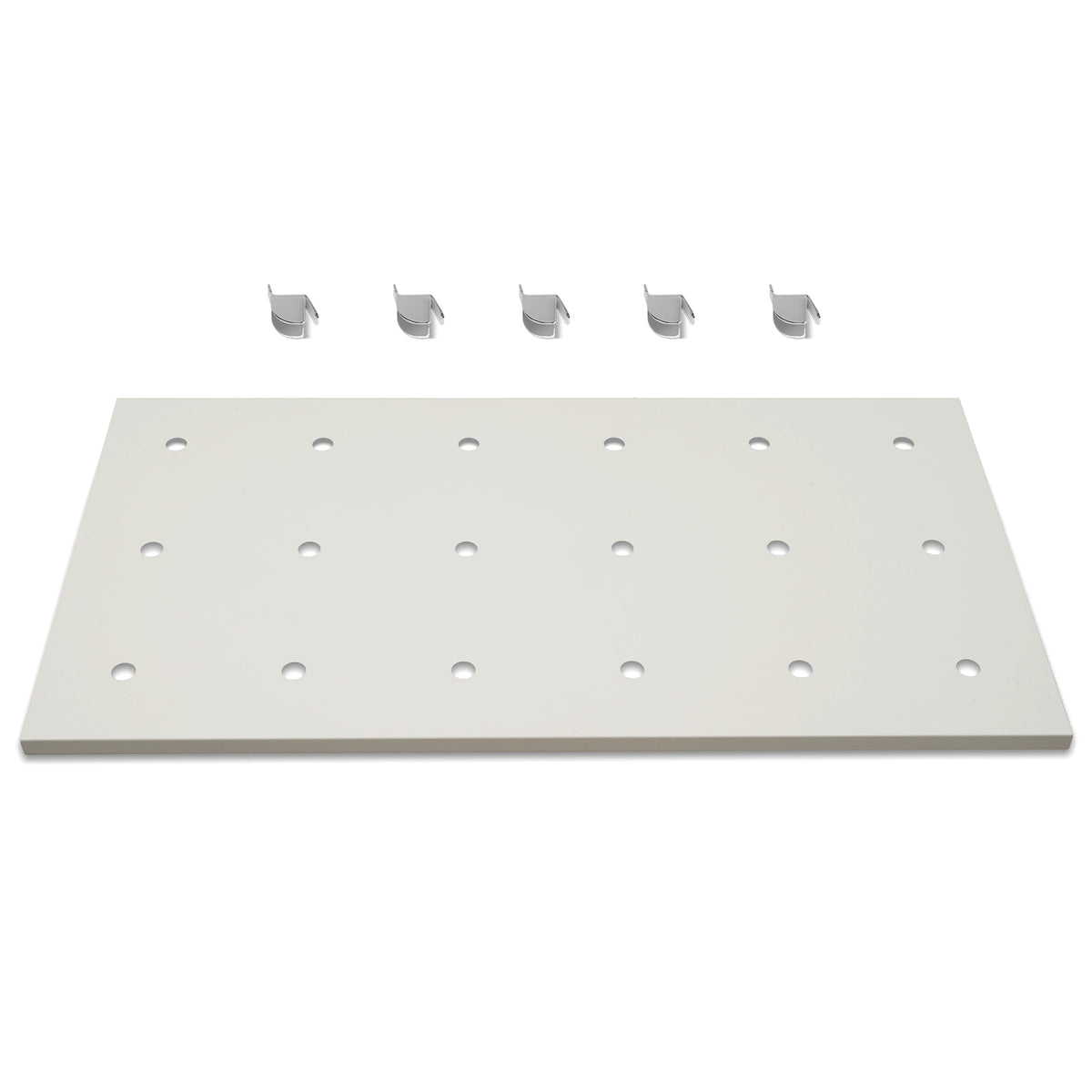 ( 1 Pack / 1 Pcs ) Shelf with 5 Pcs Clips, 880L Cabinet, White (for SKU:203003W, 203007W)