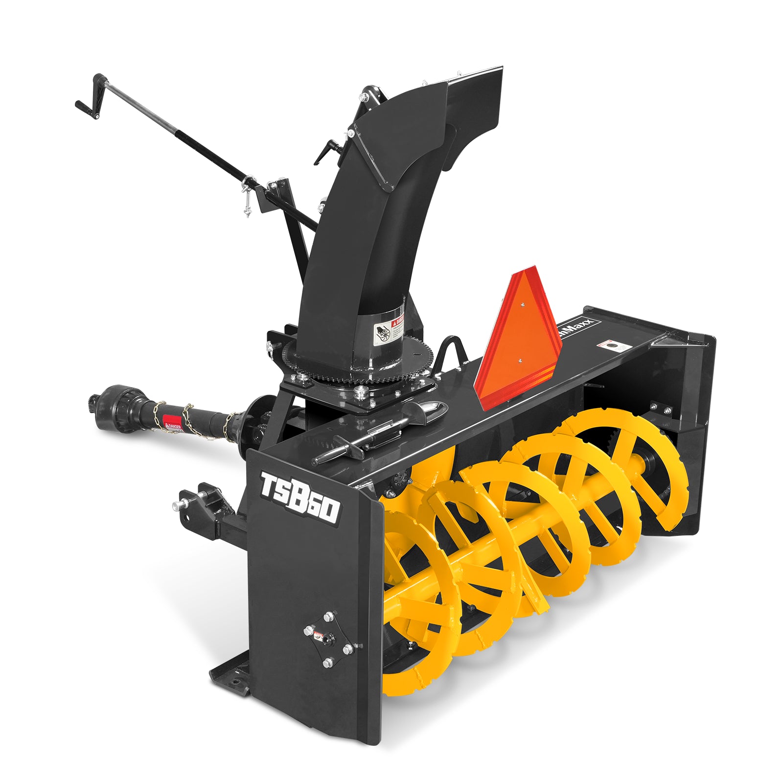60" 3 Point PTO Snow Blower 24" Impeller Diameter 360° Snow Chute (PTO Shaft Included with Slip Clutch), 25-65 HP, TSB60