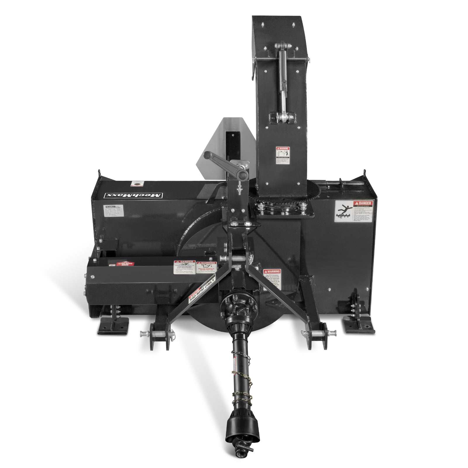 60" 3 Point PTO Snow Blower 24" Impeller Diameter 360° Snow Chute (PTO Shaft Included with Slip Clutch), 25-65 HP, TSB60