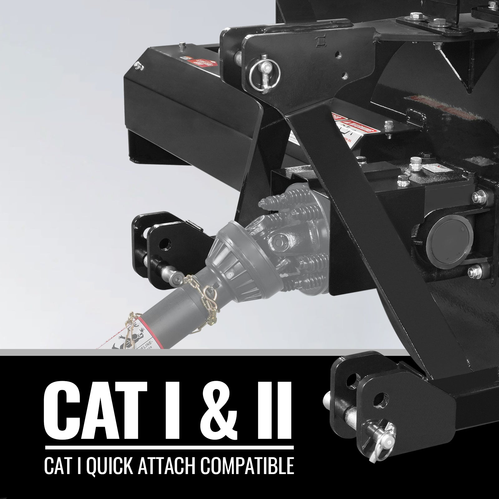 72" 3 Point PTO Snow Blower 24" Impeller Diameter 360° Snow Chute (PTO Shaft Included with Slip Clutch), 30-75 HP, TSB72