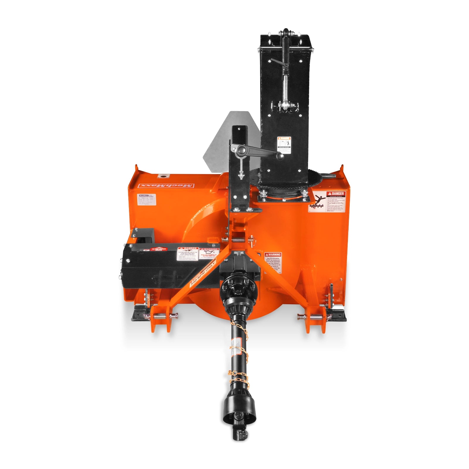 48" 3 Point PTO Snow Blower 24" Impeller Diameter 360° Snow Chute (PTO Shaft Included with Slip Clutch), 20-45 HP, TSB48T
