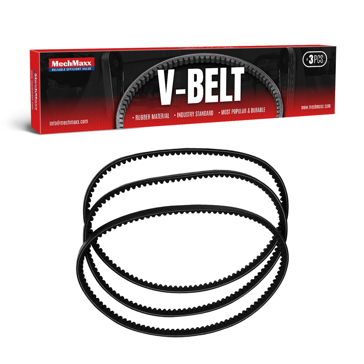 ( 1 Pack / 3 Pcs ) V Belt for EFS Mower, 13*1041 (SKU: 150134; 150135; 150136)