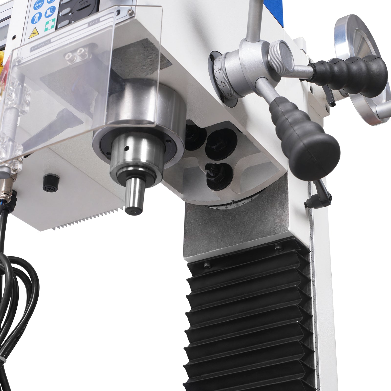 7‘’ x 27-1/2‘’ Benchtop Mini Mill Drill Machine, Variable Speed, Brshless Motor, R8 Spindle, 1.5 HP, 110V, Compact Milling Drilling Tool for Garage Shop, DIY Metalworking without Stand