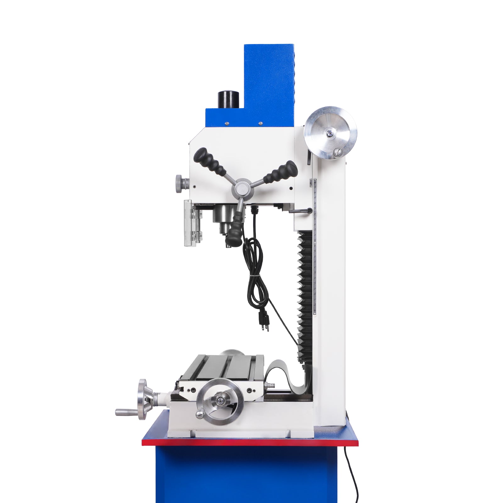 7‘’ x 27-1/2‘’ Benchtop Mini Mill Drill Machine, Variable Speed, Brshless Motor, R8 Spindle, 1.5 HP, 110V, Compact Milling Drilling Tool for Garage Shop, DIY Metalworking without Stand