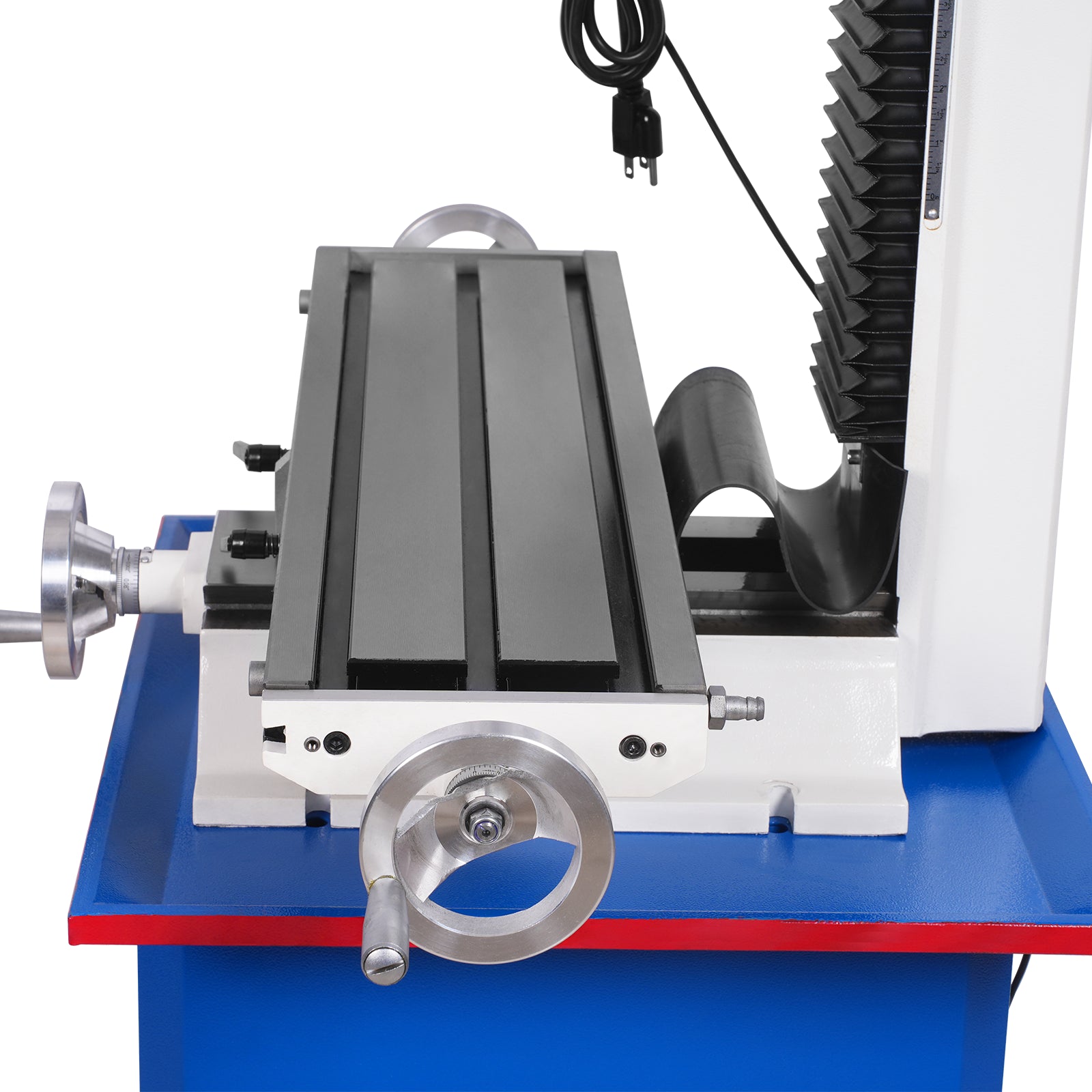 7‘’ x 27-1/2‘’ Benchtop Mini Mill Drill Machine, Variable Speed, Brshless Motor, R8 Spindle, 1.5 HP, 110V, Compact Milling Drilling Tool for Garage Shop, DIY Metalworking without Stand