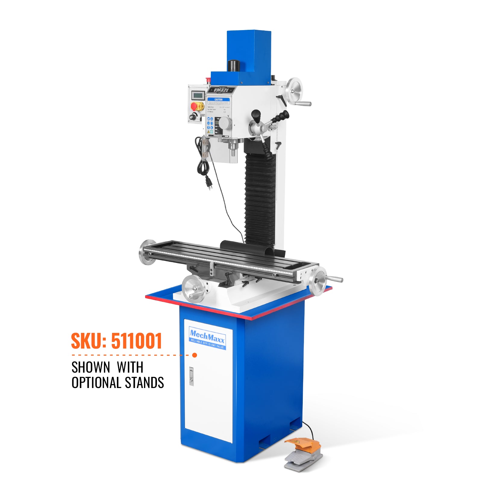 8-1/4"x33'' Industrial Benchtop Mill Drill Machine Brushless Motor, Variable Speed, R8 Spindle, 2 HP, 110V, Compact Milling Drilling Tool for Garage Shop, DIY Metalworking without Stand